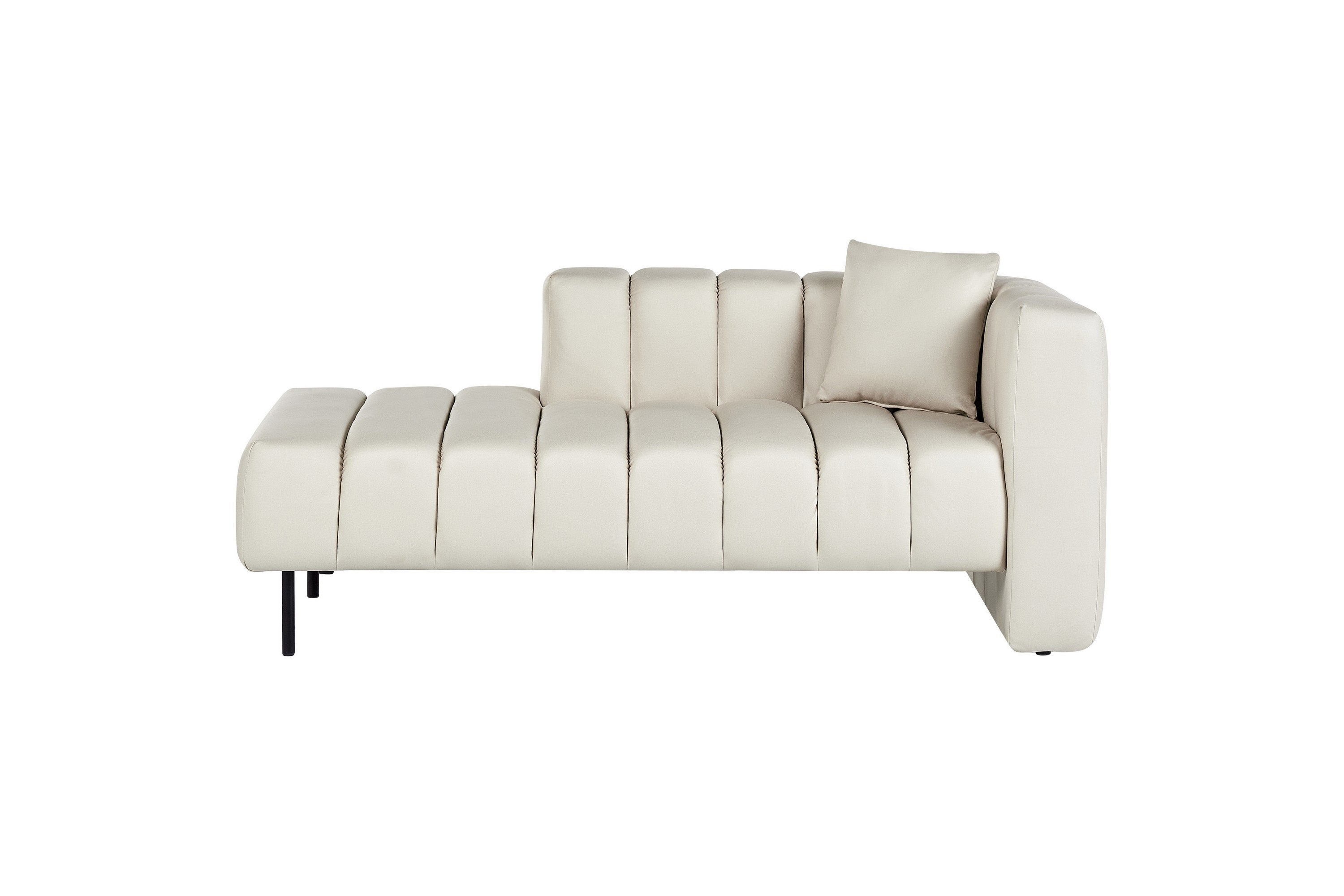Higaro Schäslong 156 cm Höger Beige/Svart
