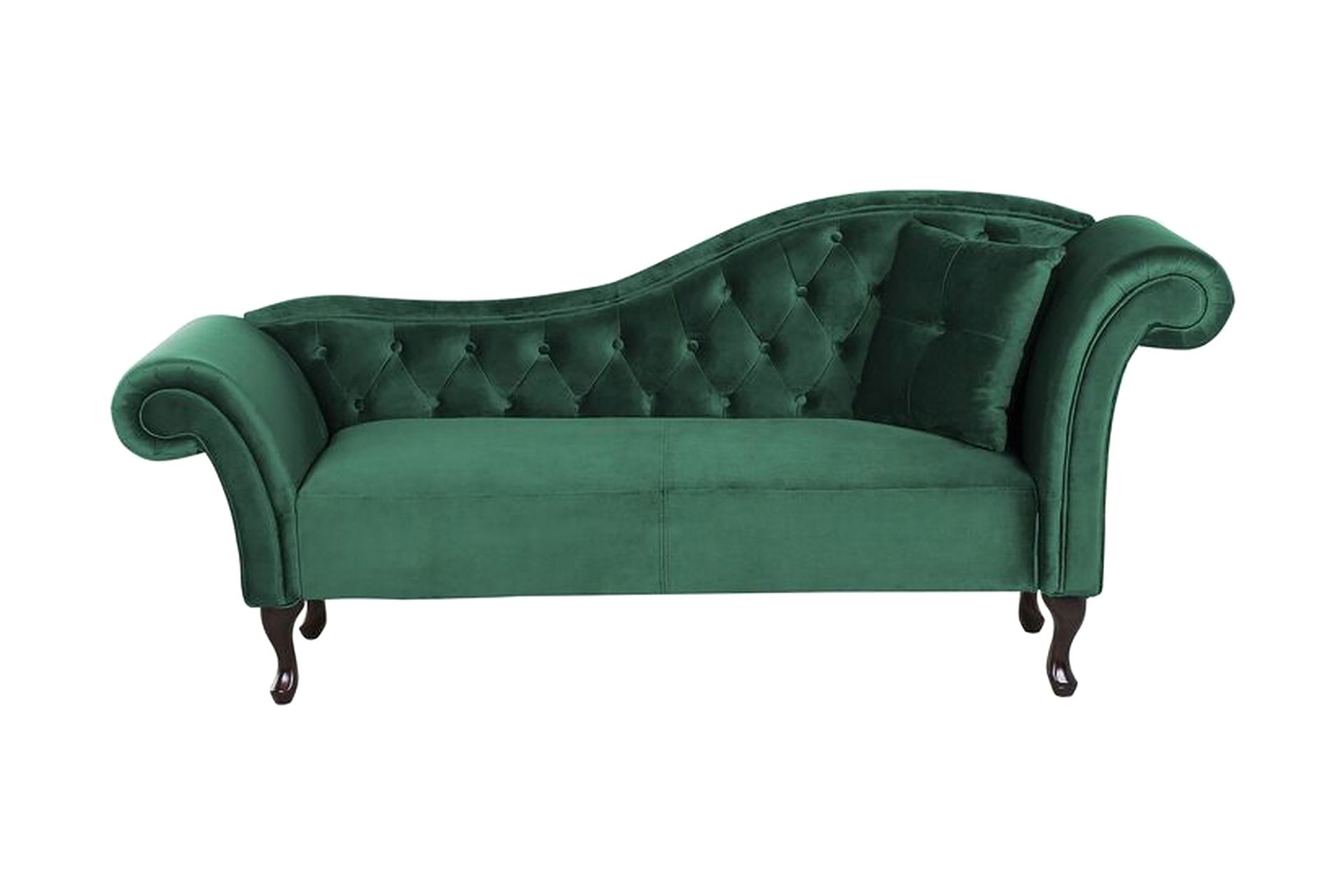 Lattes Sch&auml;slong H&ouml;ger - Sammet/Gr&ouml;n