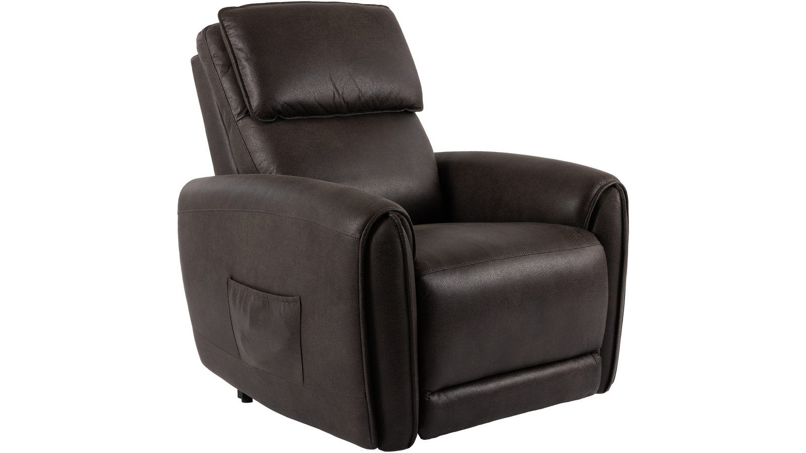 lunaro reclinerfåtölj elektrisk - brun