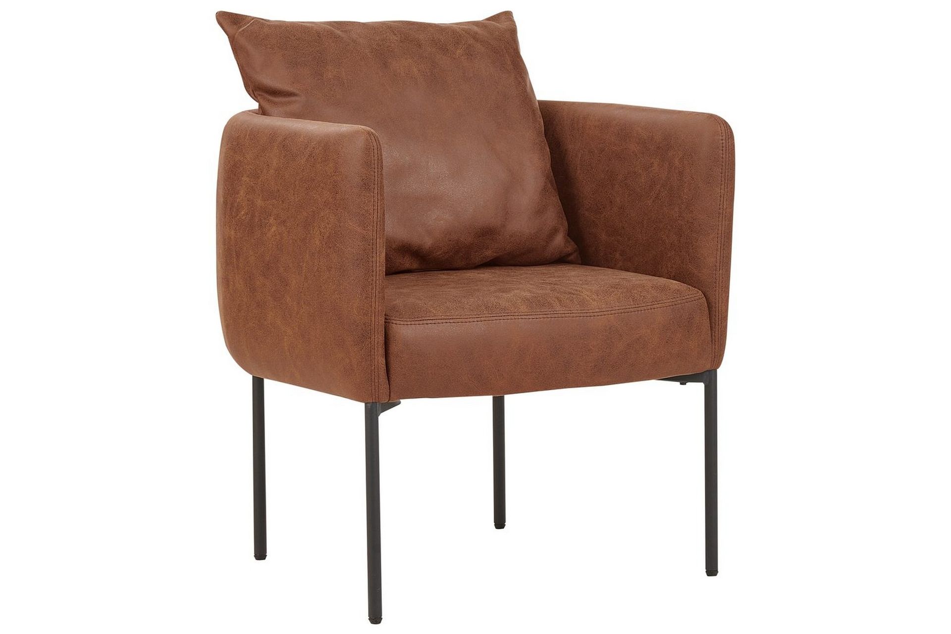 fåtölj malmos - brun, svart