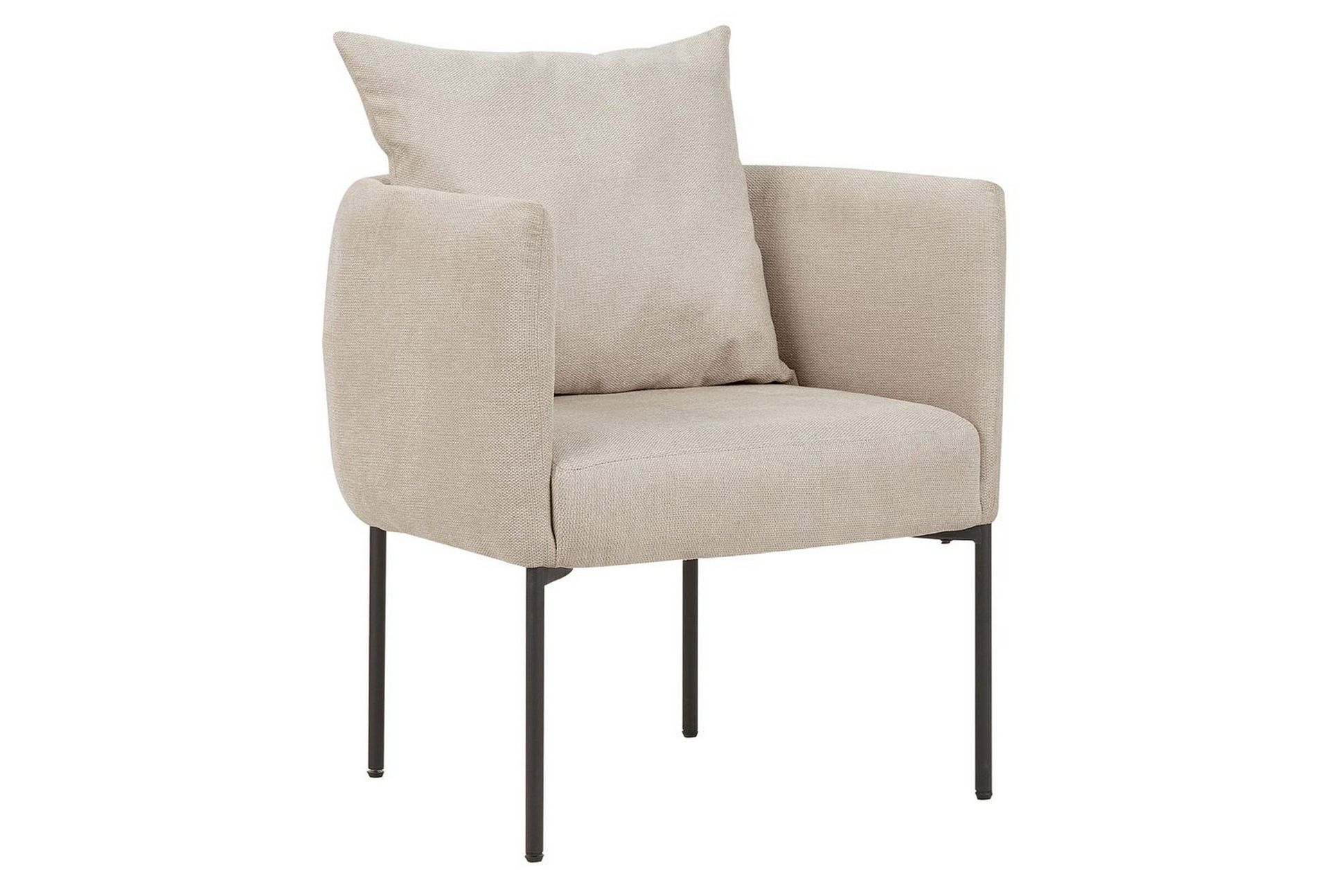 Fåtölj Malmos - Ljusbeige, svart