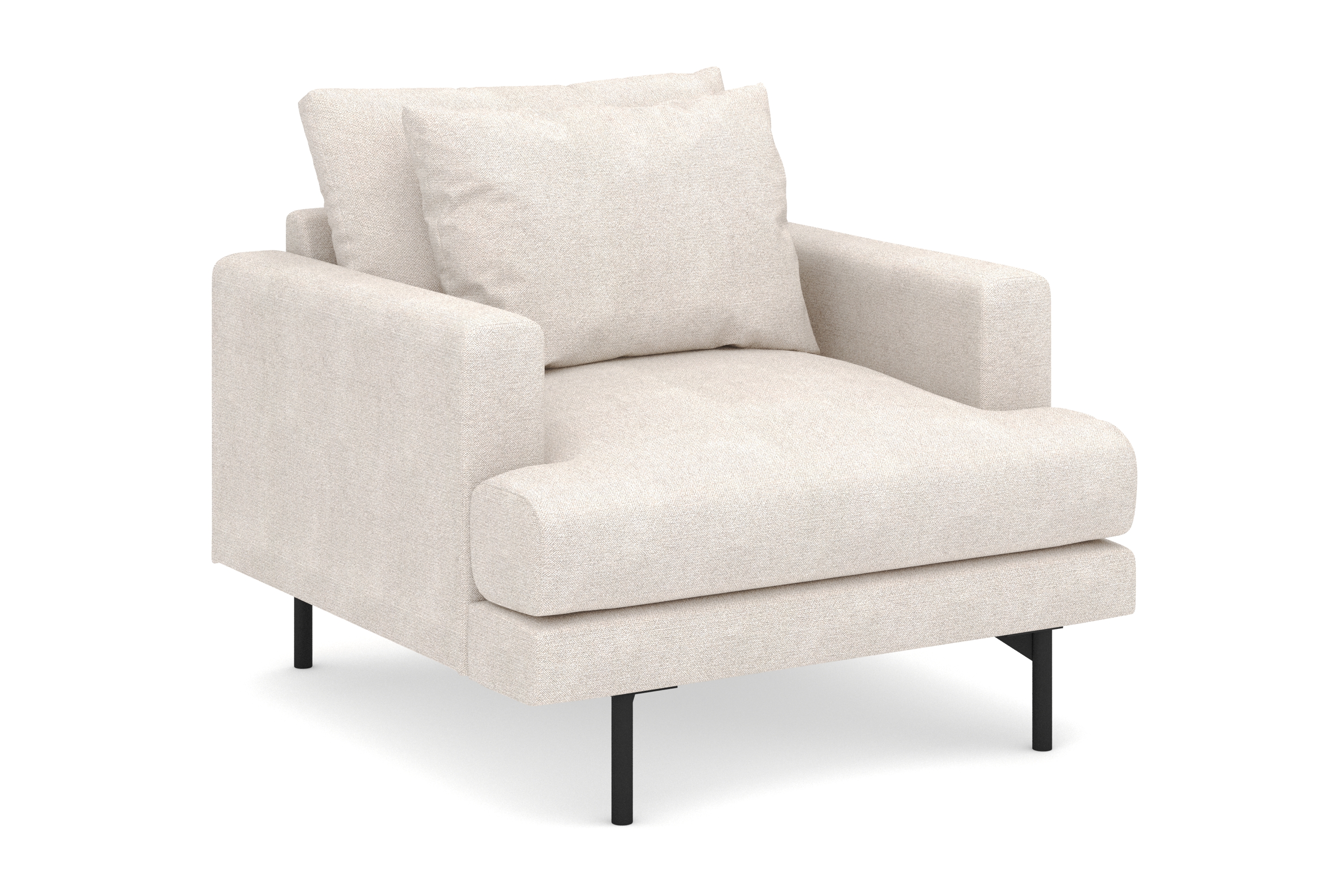 fåtölj menard i tyg - beige