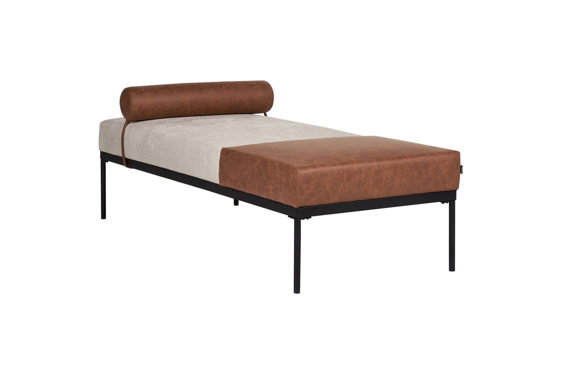 Naklund Sch&auml;slong 172 cm - Brun/Beige/Svart