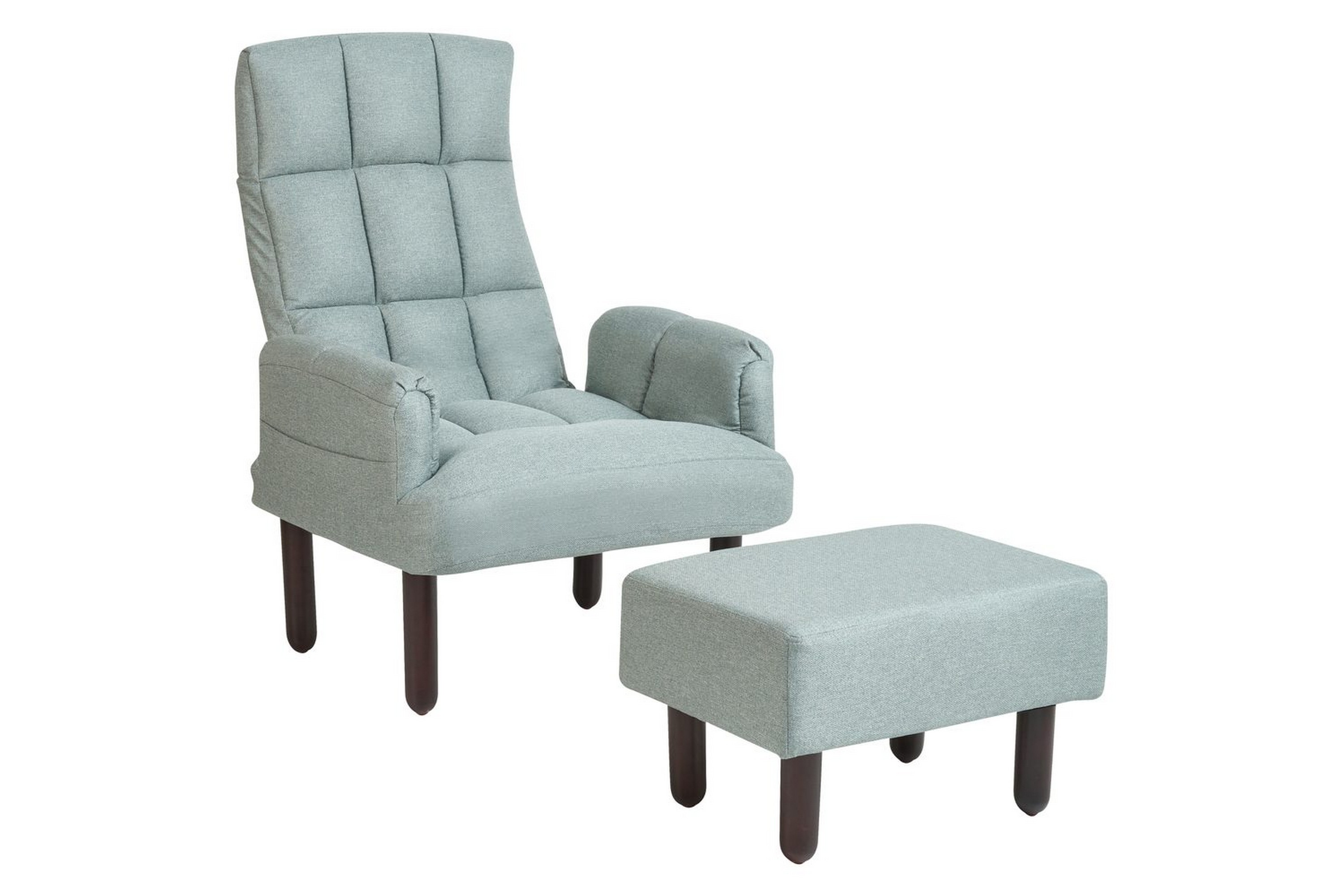 reclinerfåtölj oland - grön, brun, grå