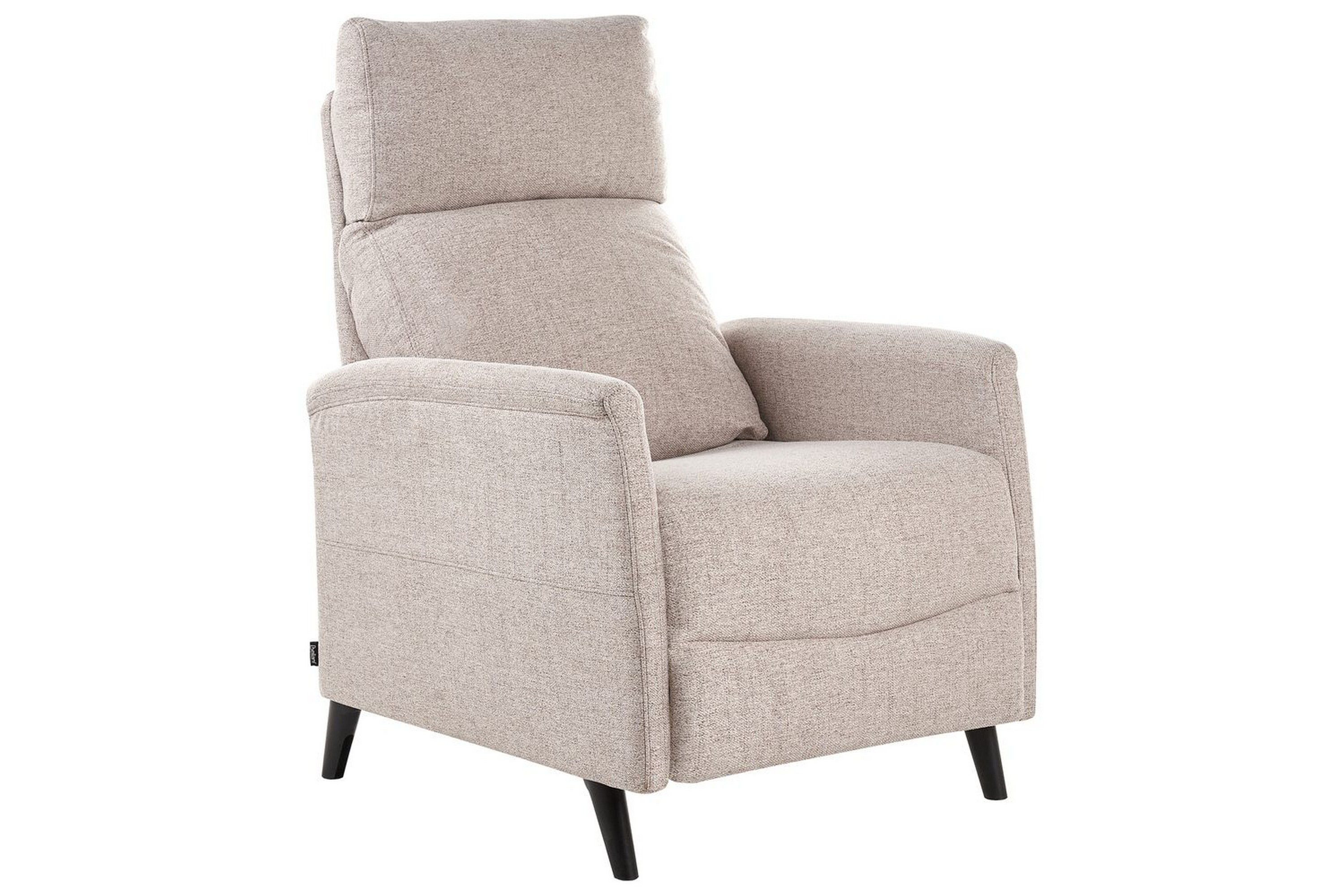 reclinerfåtölj selvik beige/svart - beige/svart