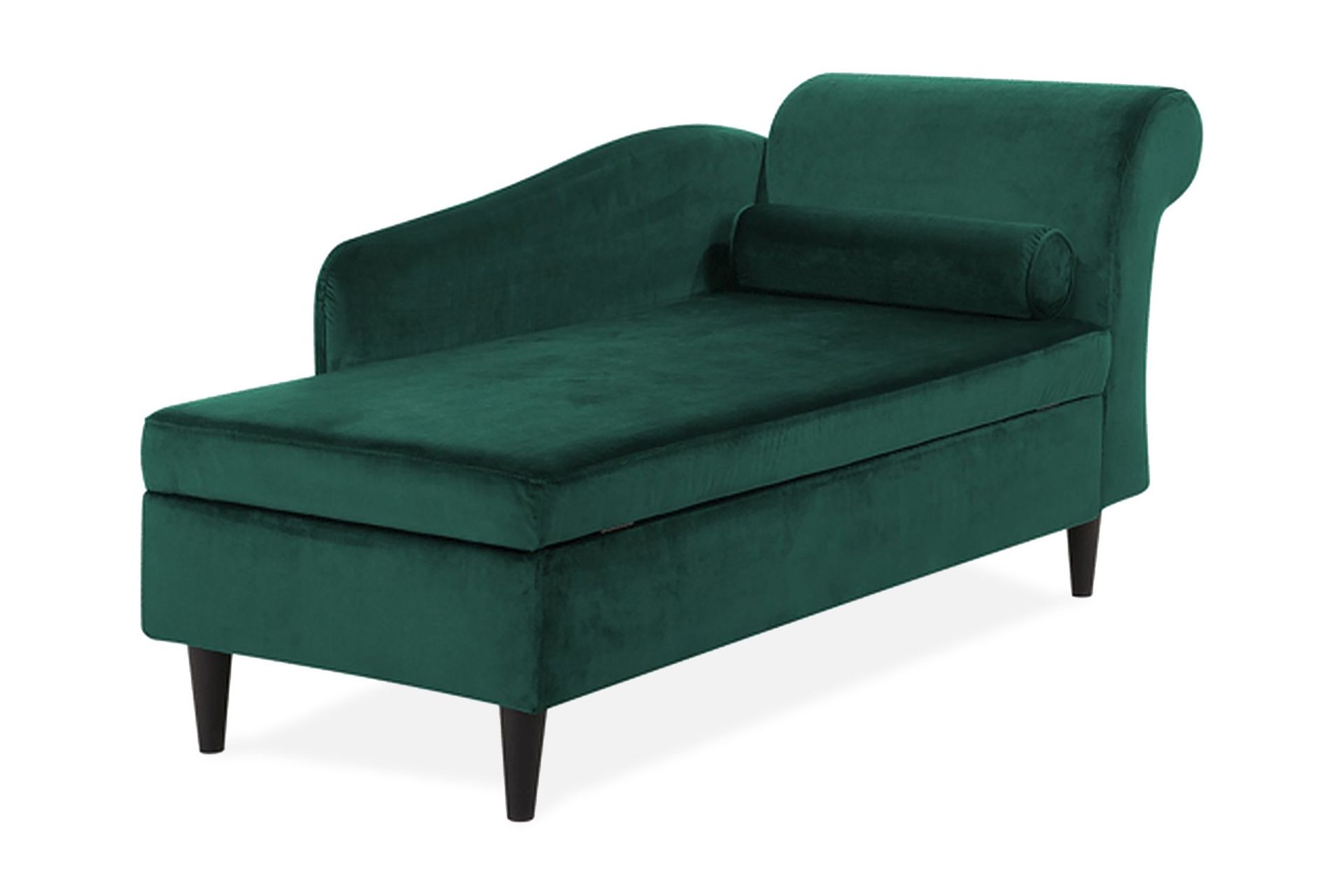 espie schäslong höger sammet - grön