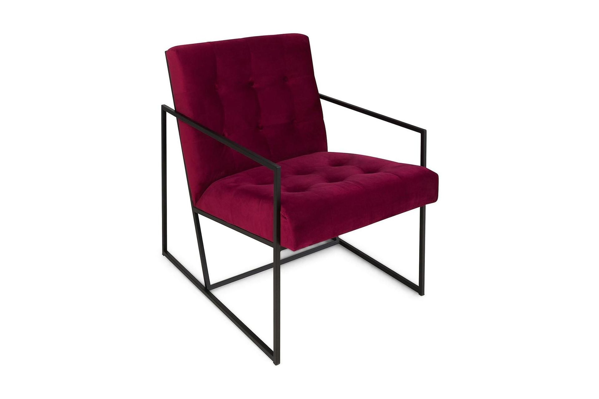 Indy Sammetsf&aring;t&ouml;lj - R&ouml;d/Svart