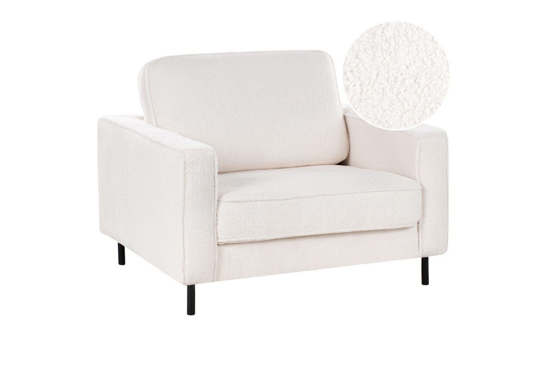 fåtölj savalen - vit, svart