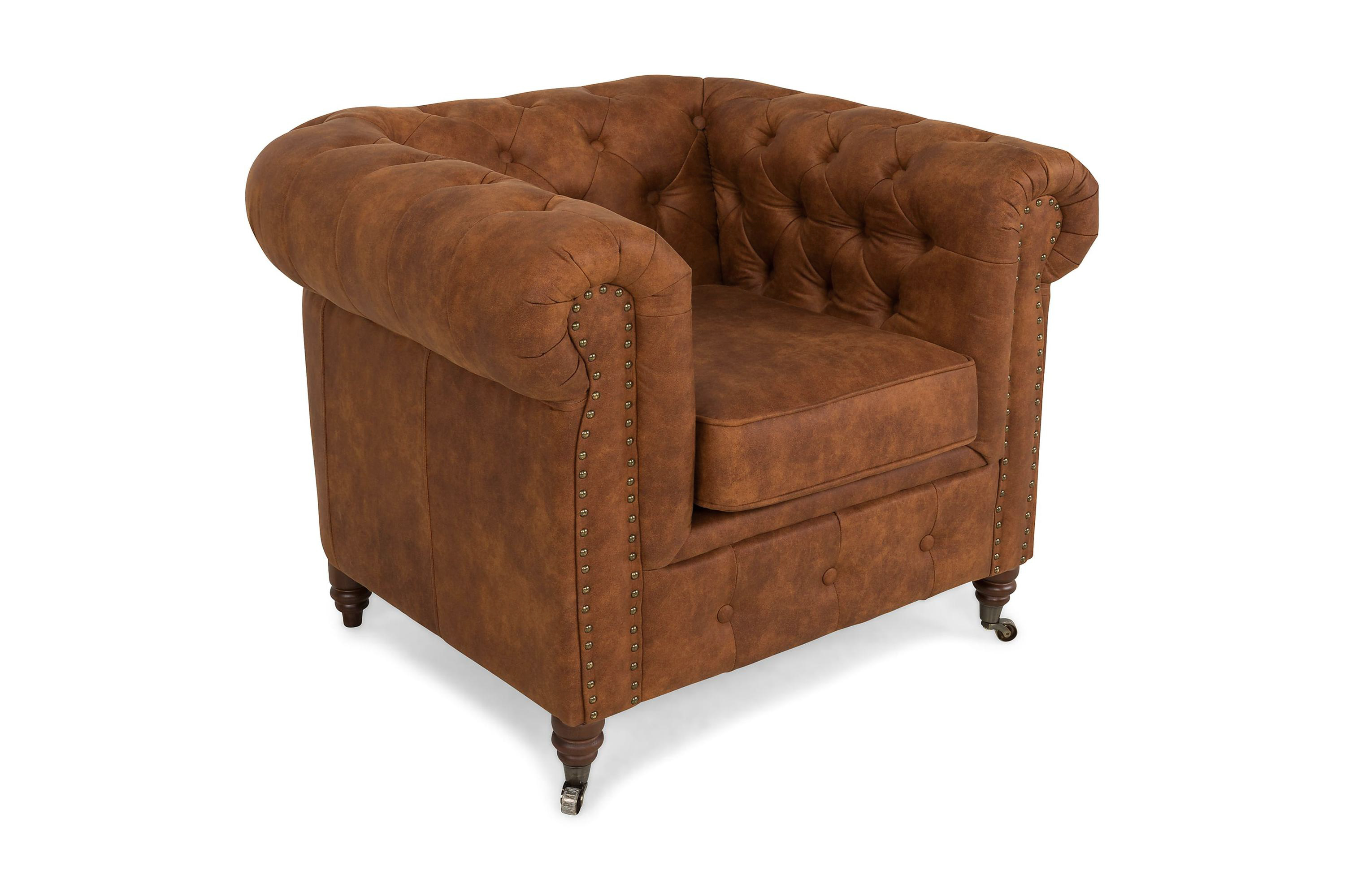 Fåtölj Chester Deluxe Vintage Cognac