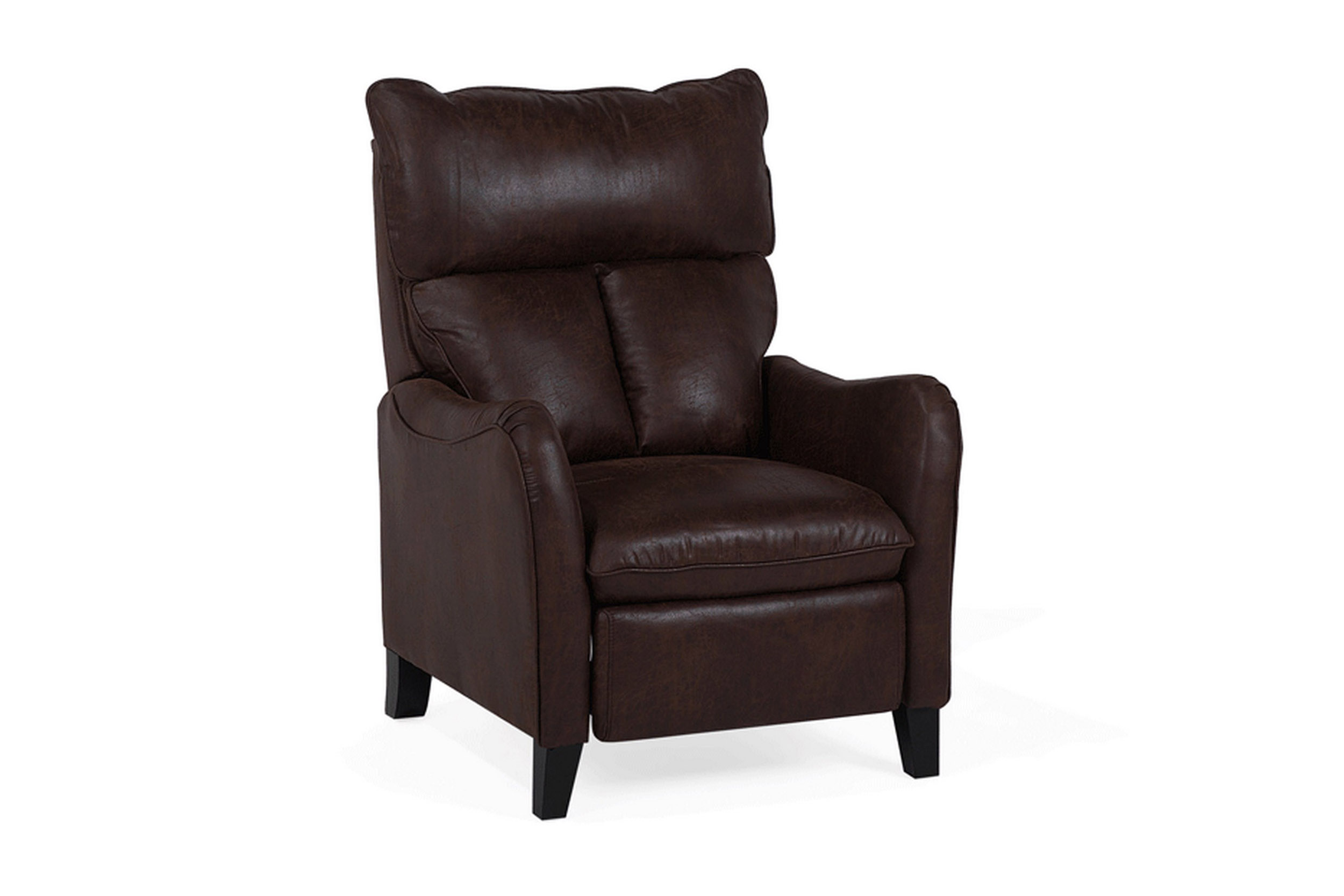 fåtölj jadyne konstläder - brun