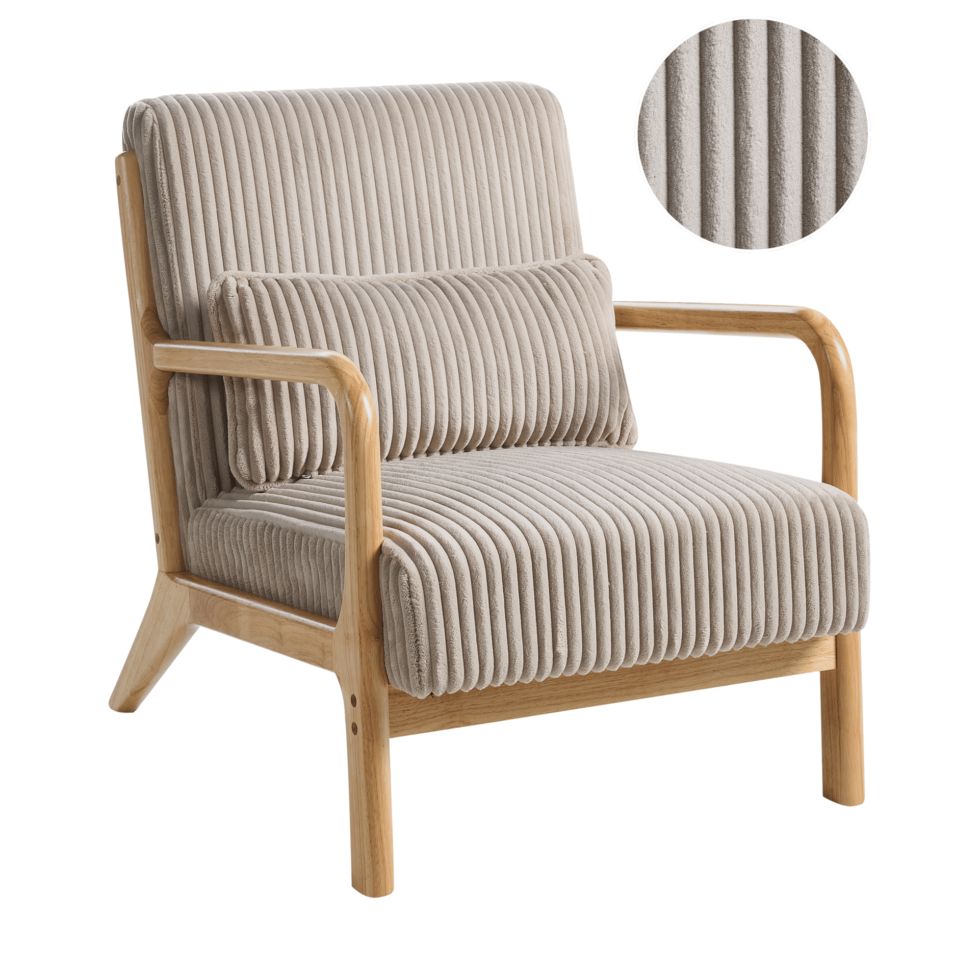 Fåtölj Sorsele - Ljusbrun, beige