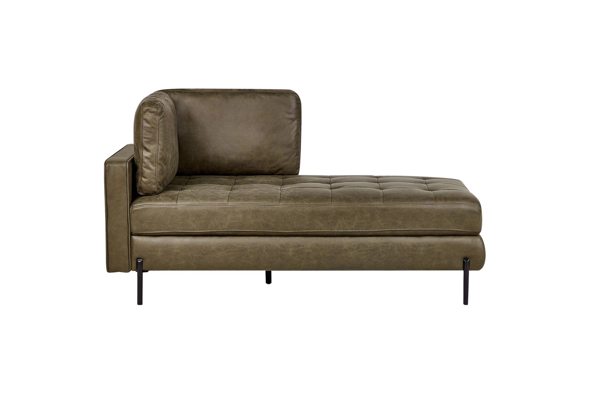 Toliman Sch&auml;slong 172 cm V&auml;nster - Svart/Gr&ouml;n