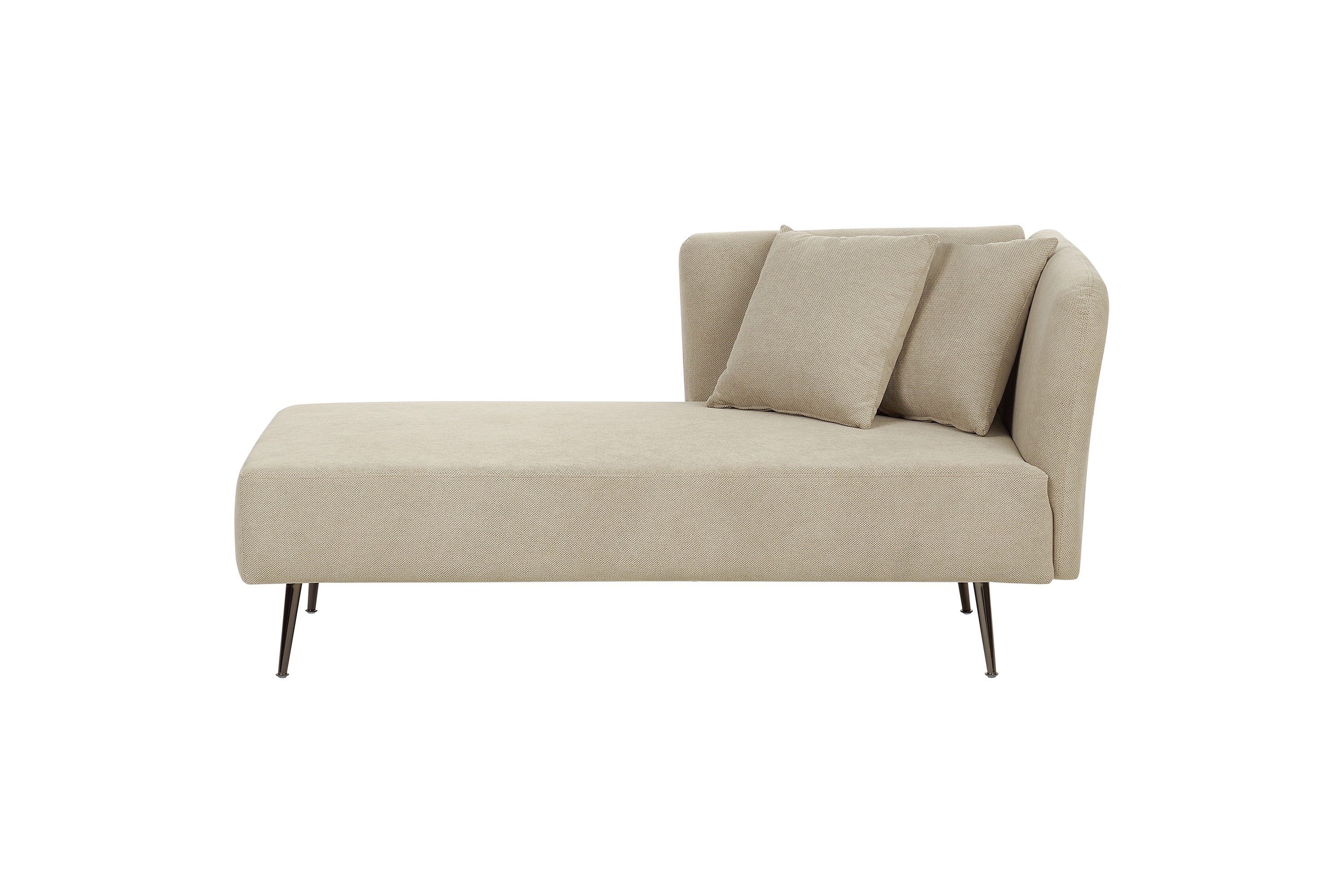 toyoko schäslong 156 cm höger - beige/svart