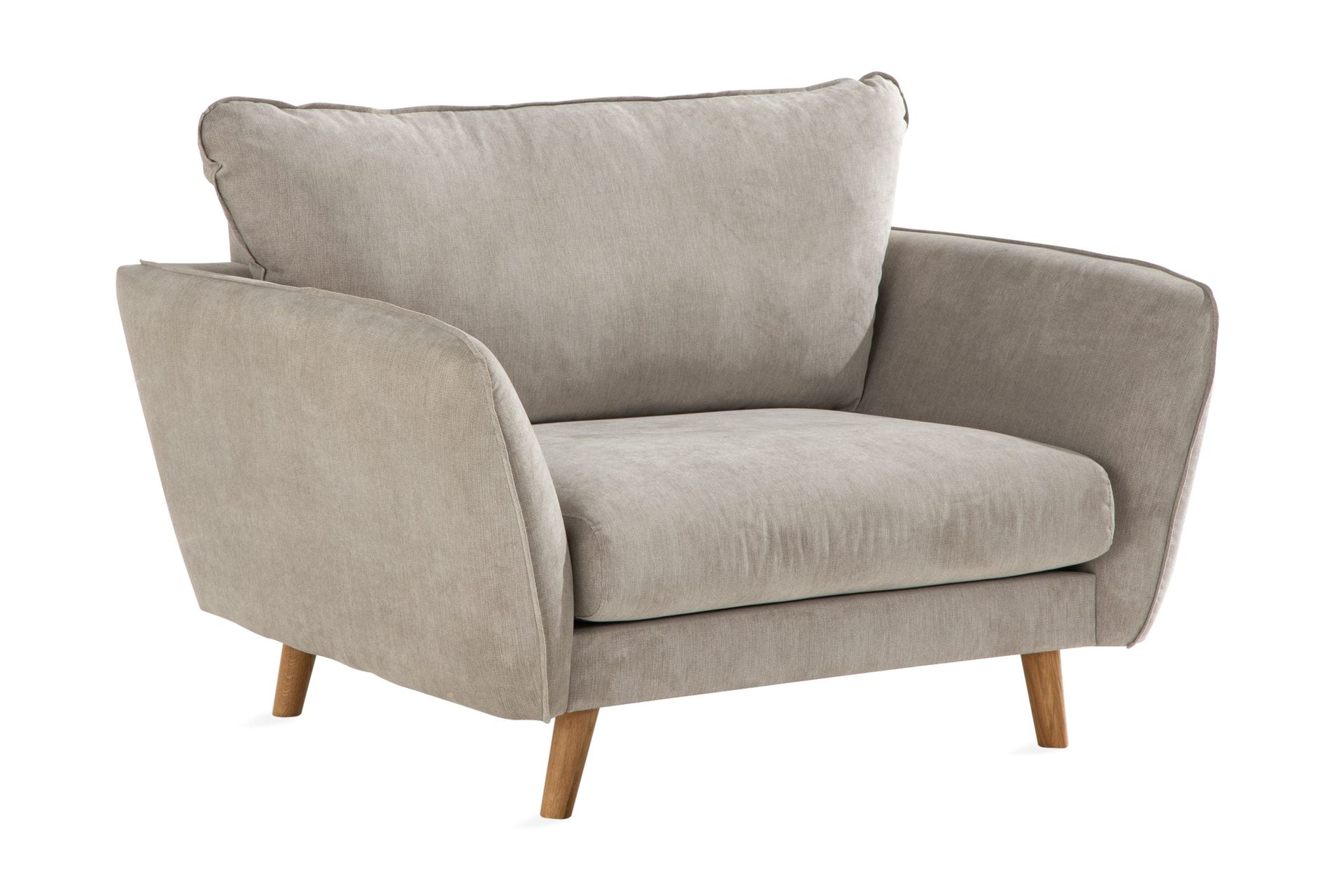 trend lyx fåtölj - beige/ek