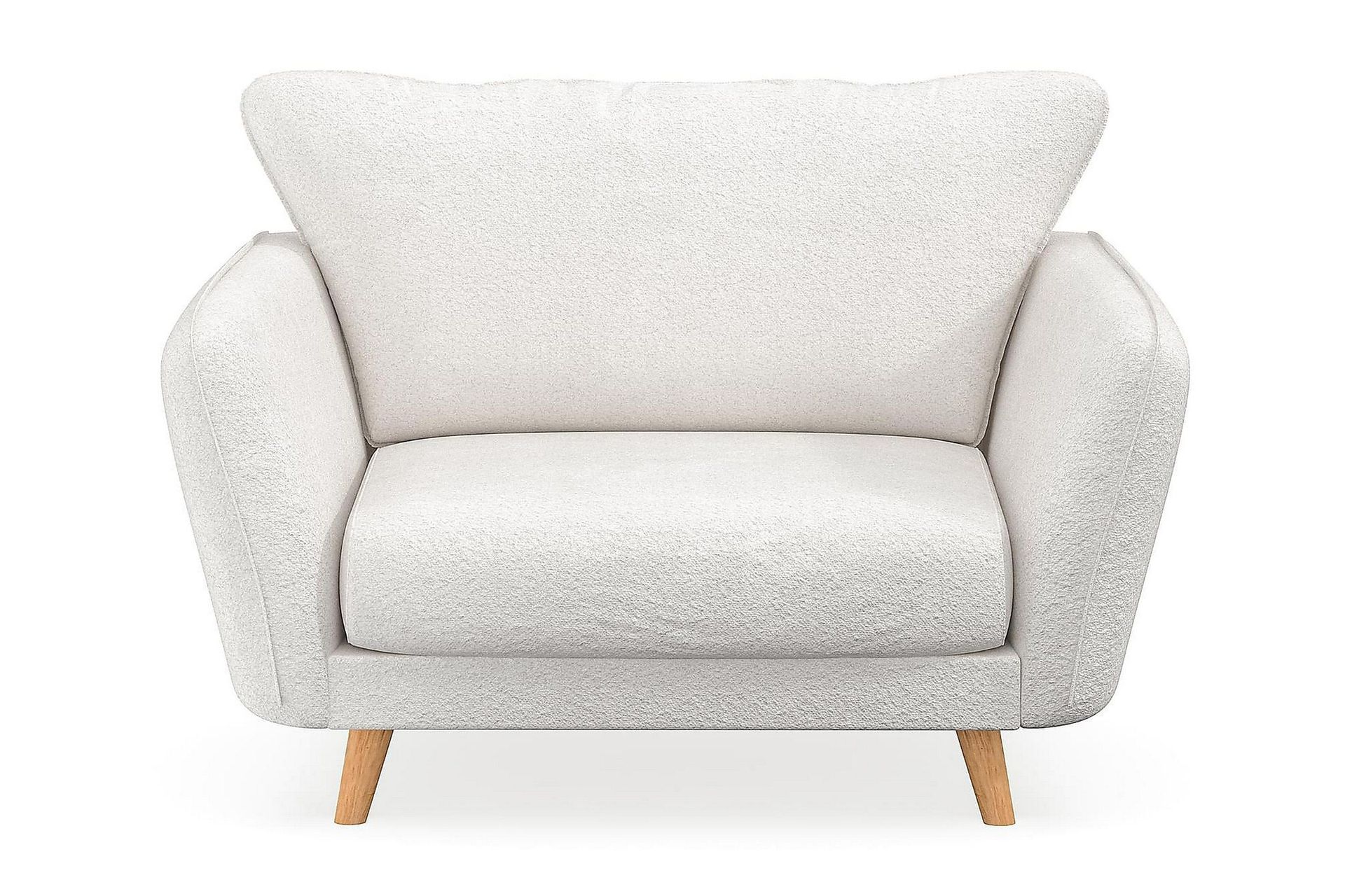 trend lyx fåtölj - vitbouclé