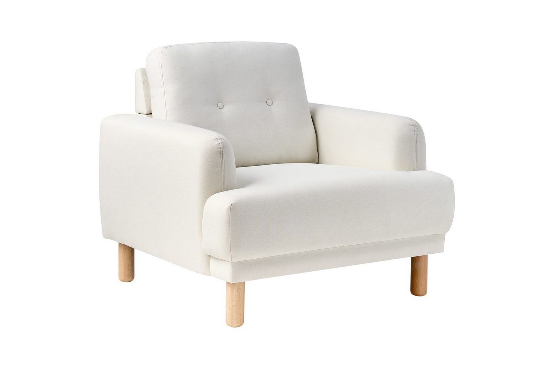 F&aring;t&ouml;lj Tuve - Vit, ljust tr&auml;/Polyester