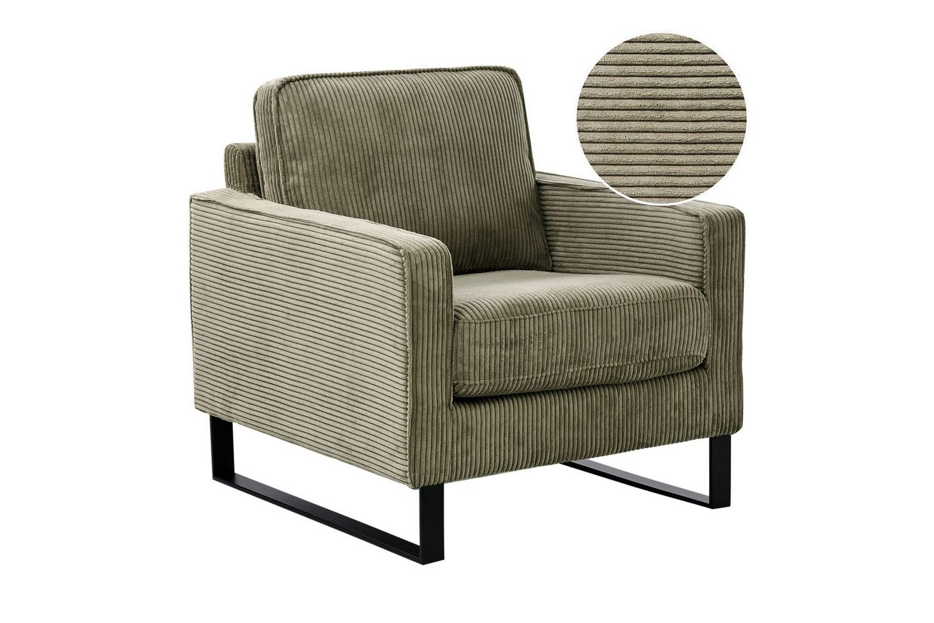 fåtölj vind - grå, svart