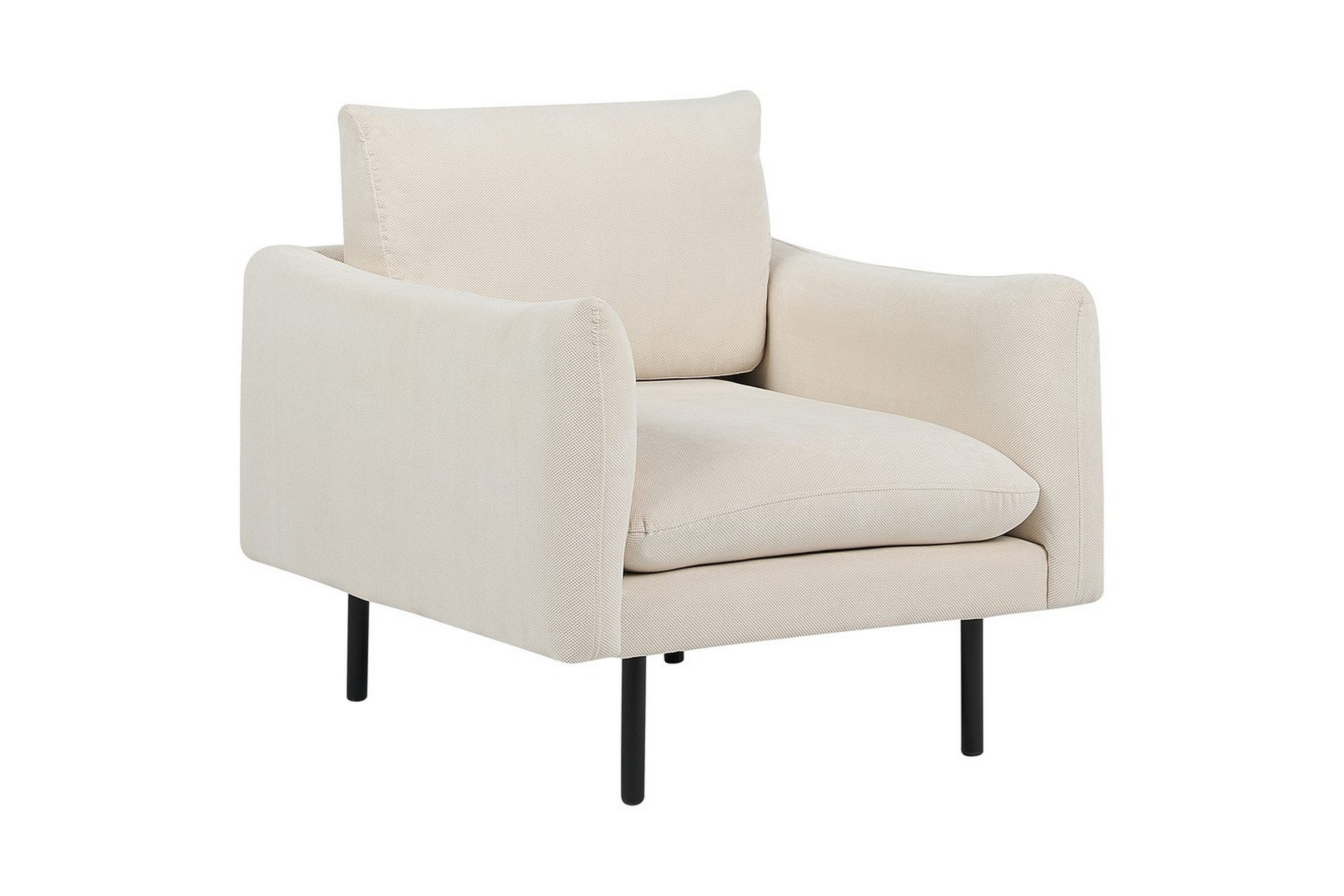 fåtölj vinterbro - beige, svart/polyester