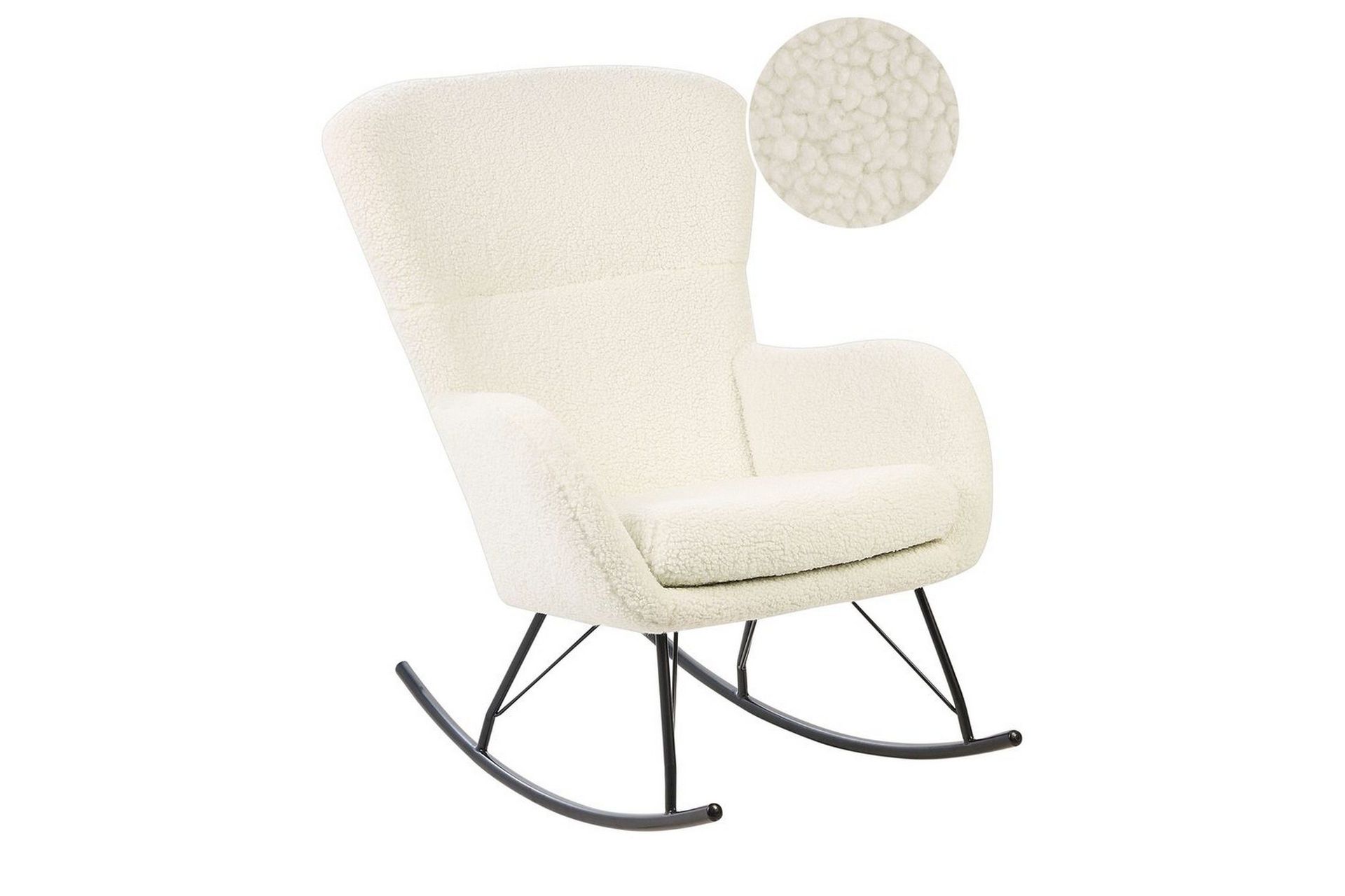 Gungstol Anaset - Kr&auml;mvit, Svart