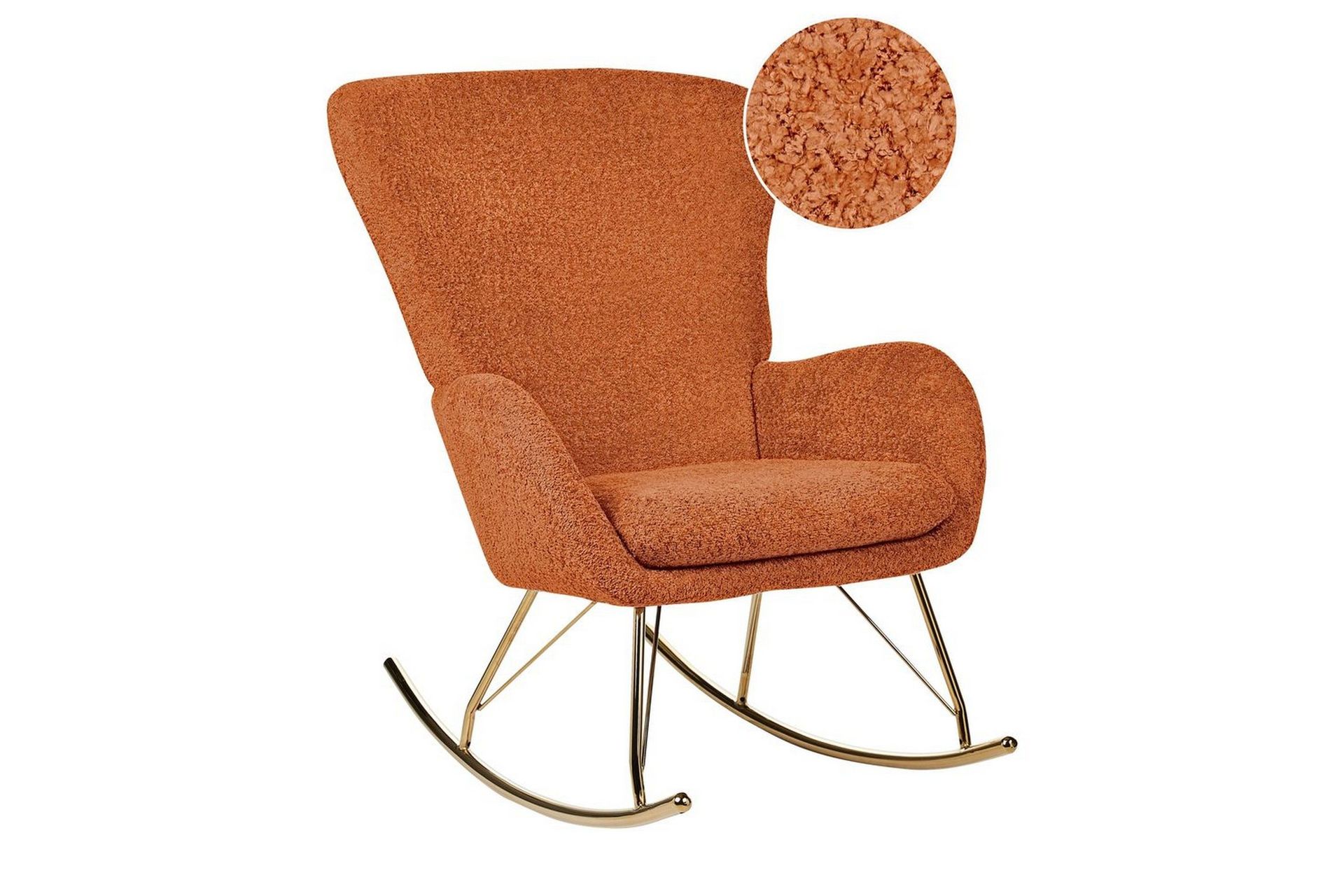 Gungstol Anaset - Orange, guld