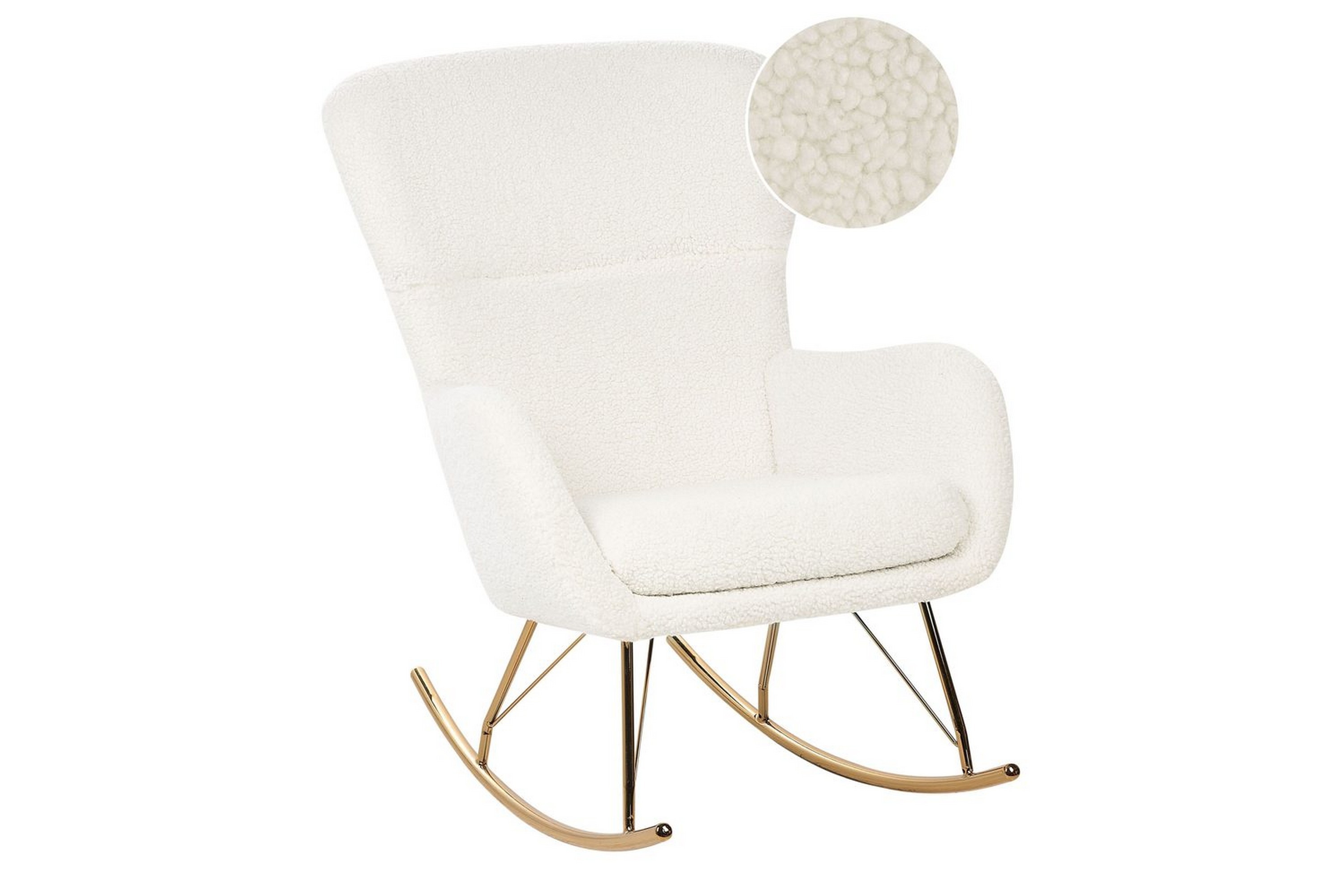 gungstol anaset - vitt, guld