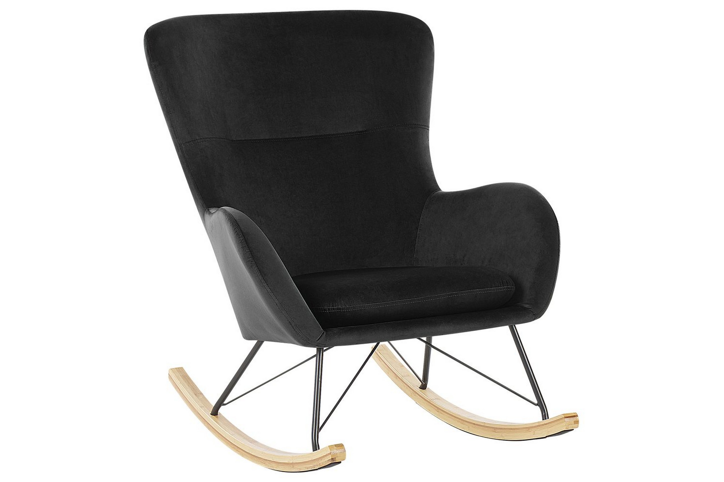 gungstol ellan - svart, ljust trä