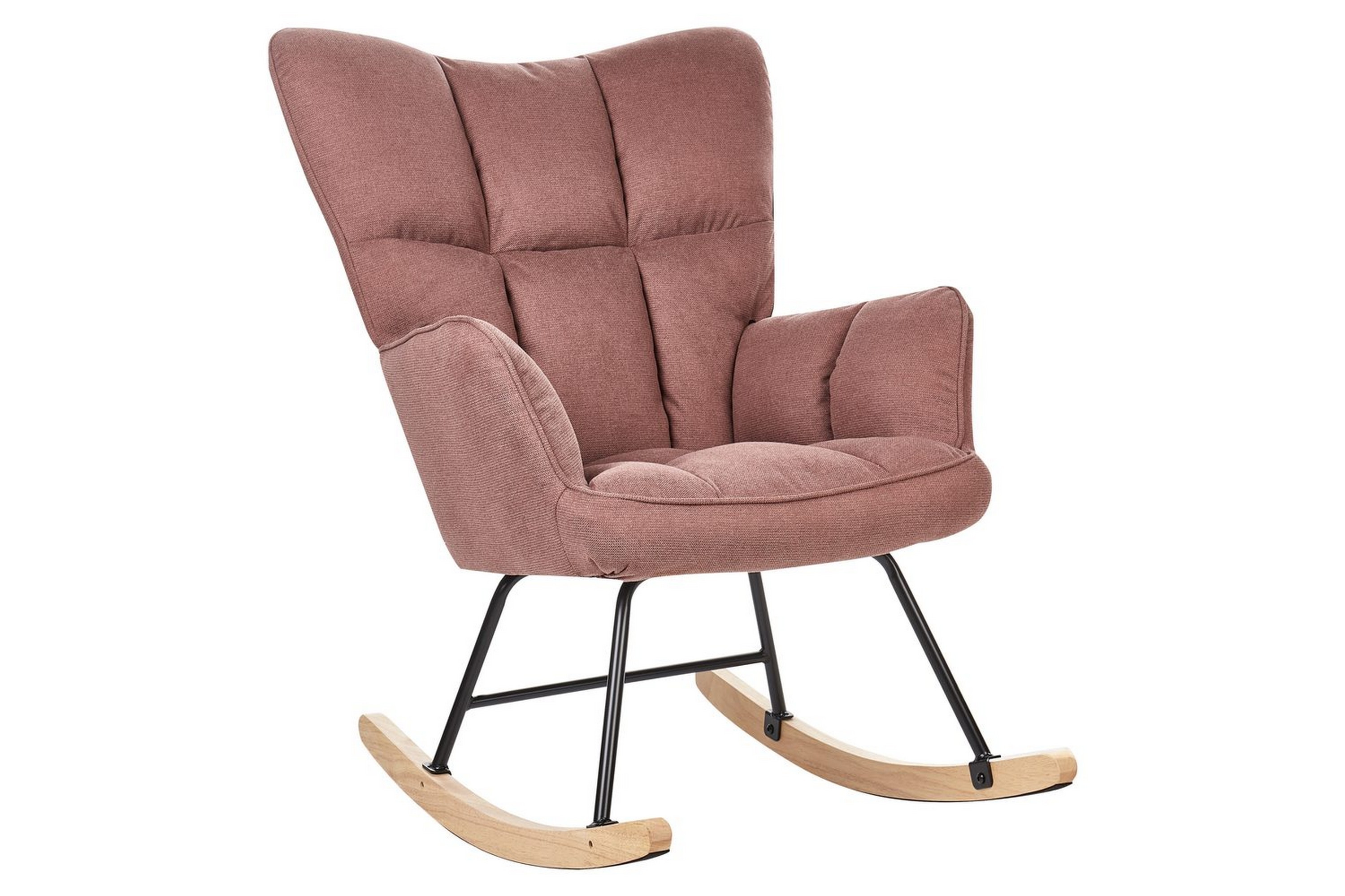 gungstol oulu - rosa, svart, ljust trä