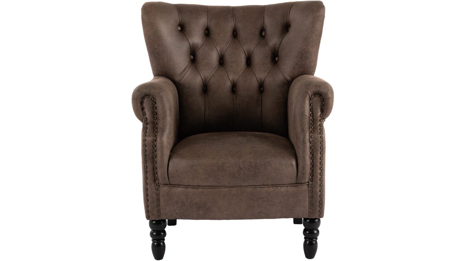 Halvion F&aring;t&ouml;lj med armst&ouml;d - Brun