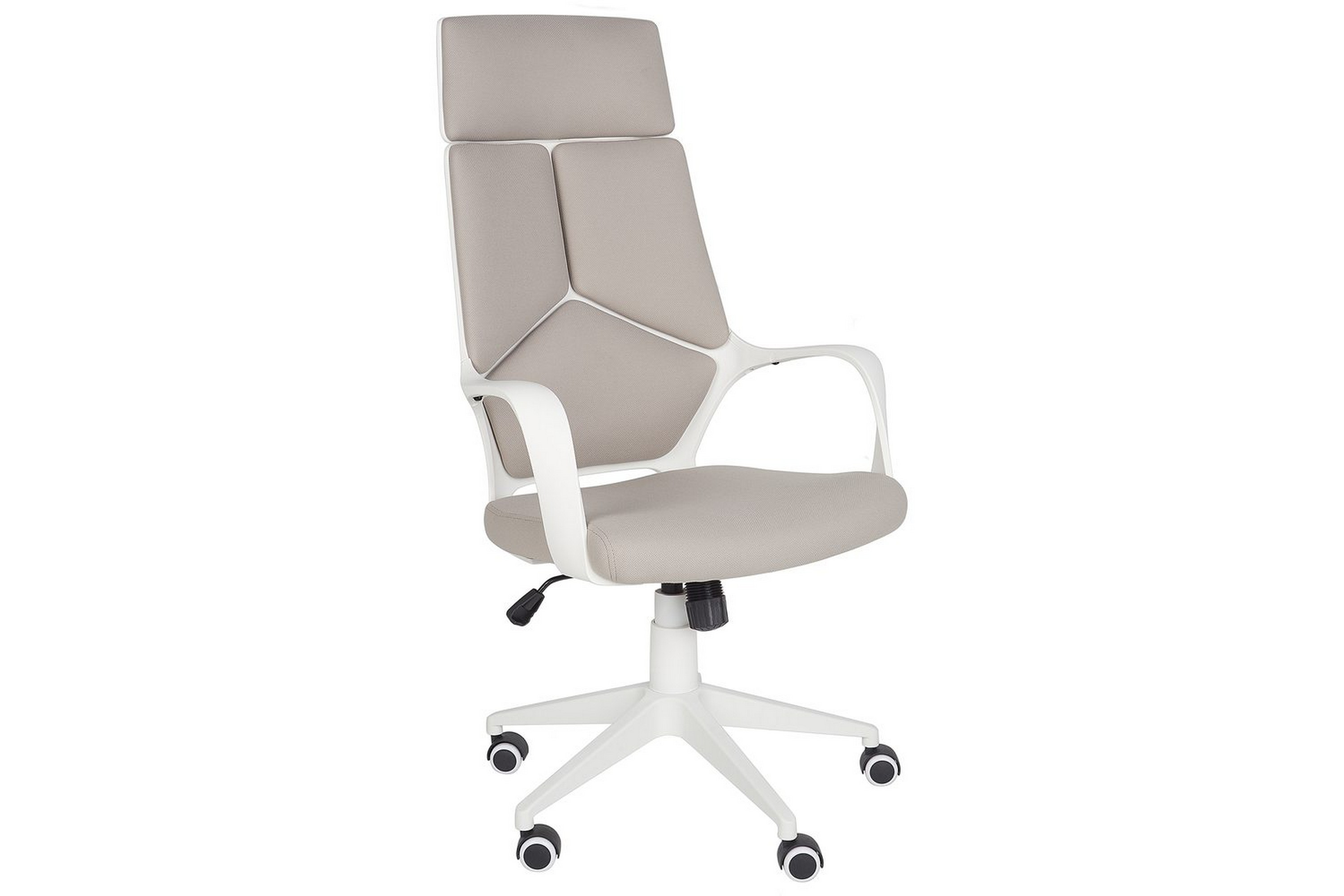 kontorsstol delight taupe/vit - taupe/vit