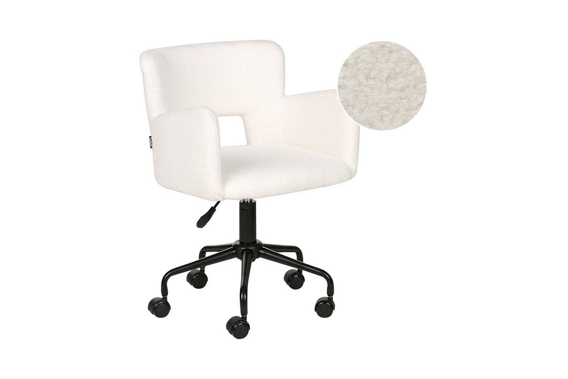 Kontorsstol Sanilac Vit/Svart - Vit/Svart