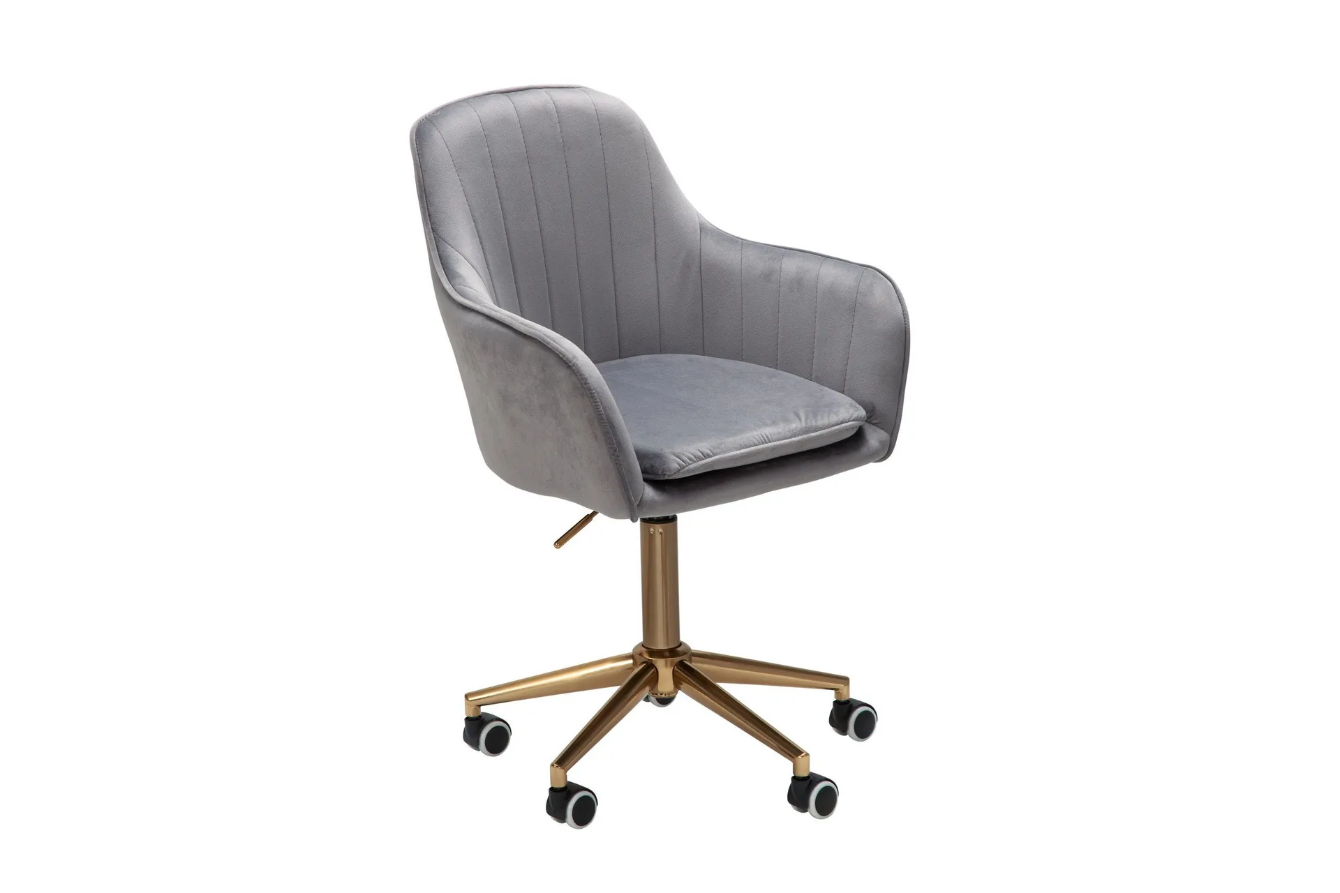 Hubdam Kontorsstol - Gr&aring;/Silver