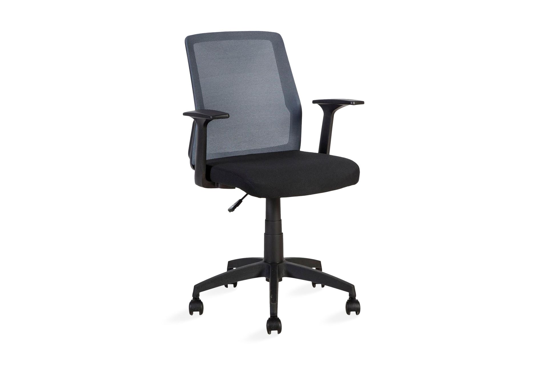 Kontorstol Alpha 60x55xh875-95 cm Svart Grå -