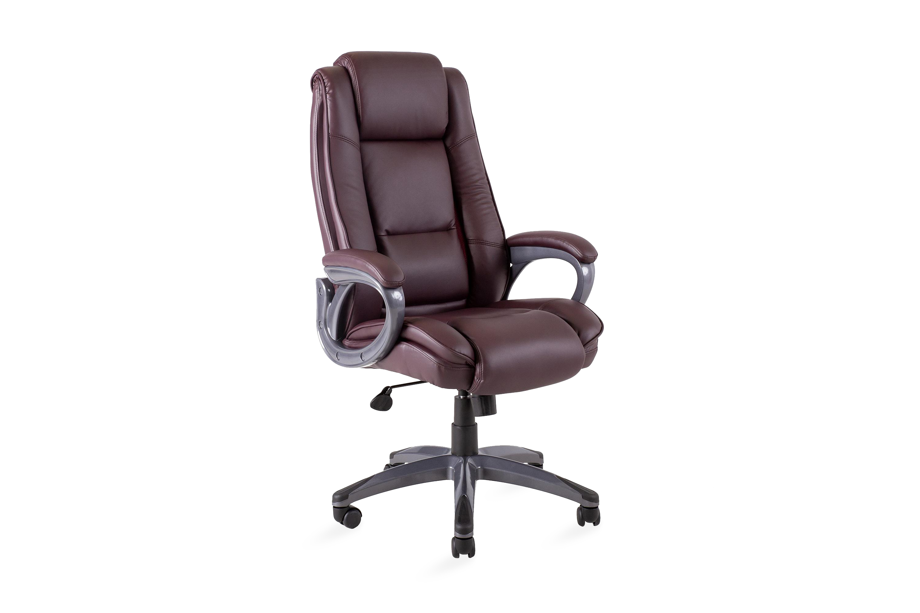 Kontorstol CALVIN 81x65xH114-1215cm mörkröd