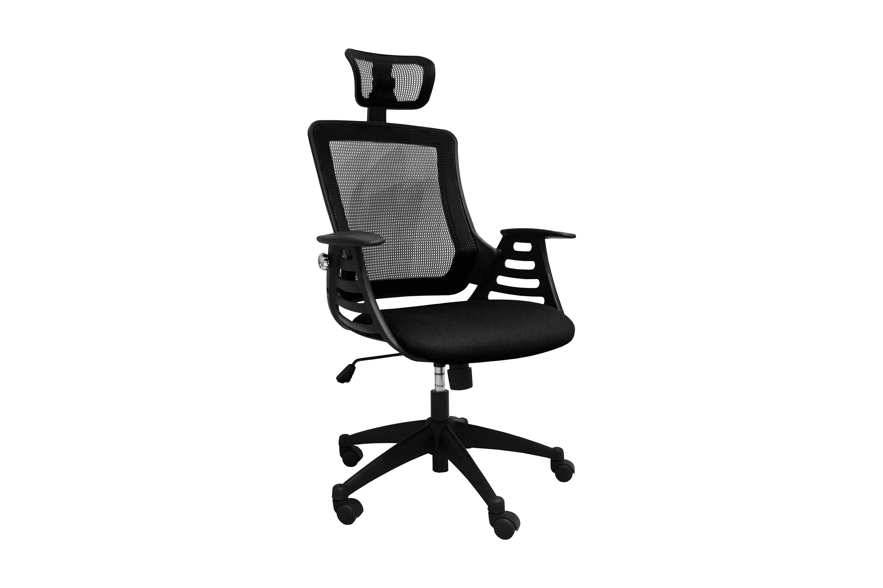 Kontorstol Merano Nackstöd 645x49x96-103 Svart Svart/Grå