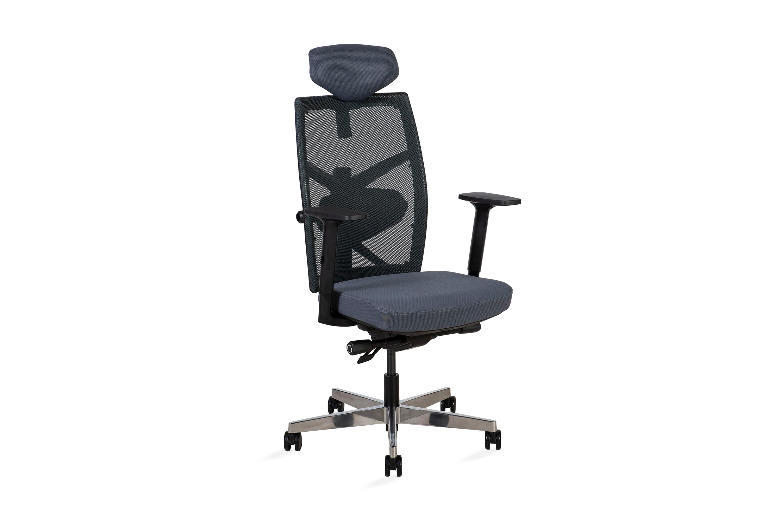 Kontorstol Tune 70x70xh111-128 cm Grå