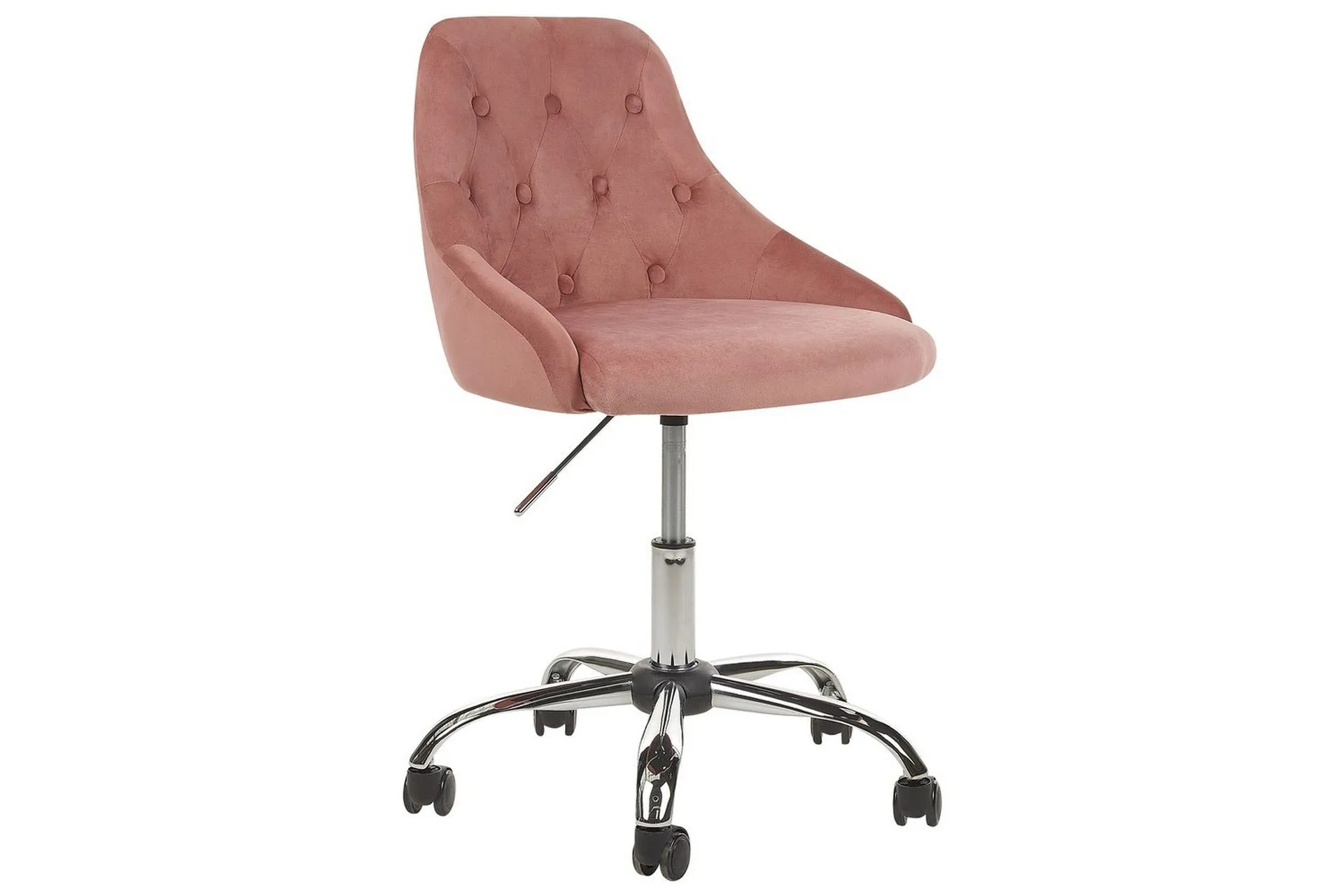 Kontorsstol Parrish Rosa/svart/silver - Rosa/svart/silver