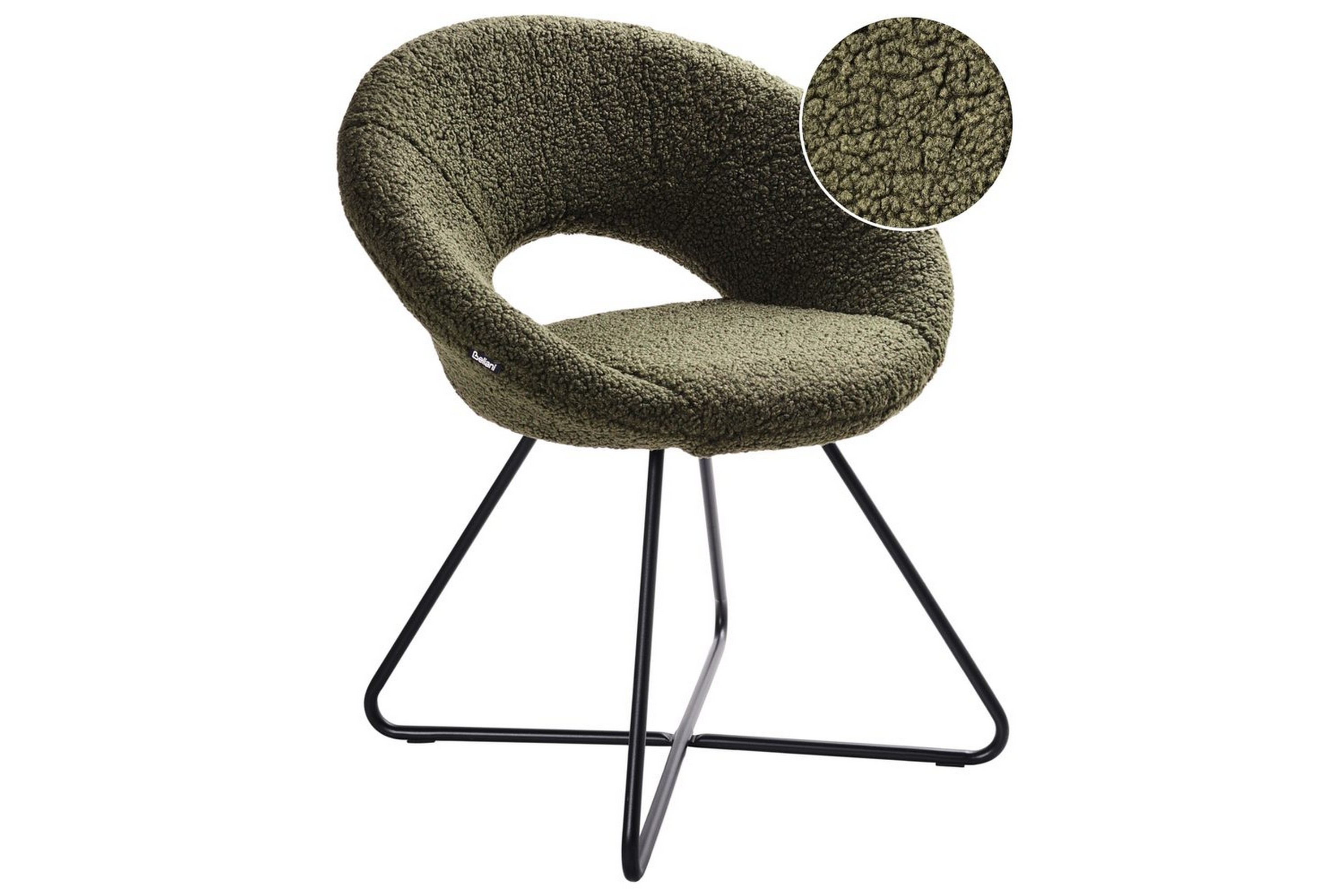 Matsalsstol Rachel Beige/svart Beige/svart