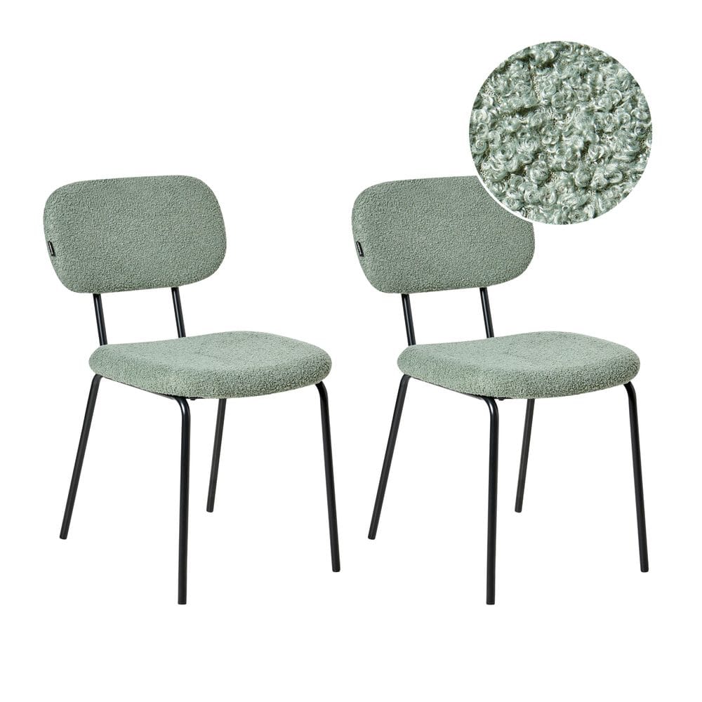 Matstol Adair 2-pack - Gr&ouml;n, Svart
