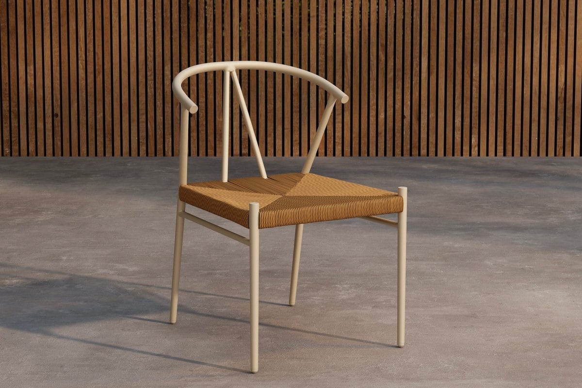 Matstol Alfons Utomhus - Beige