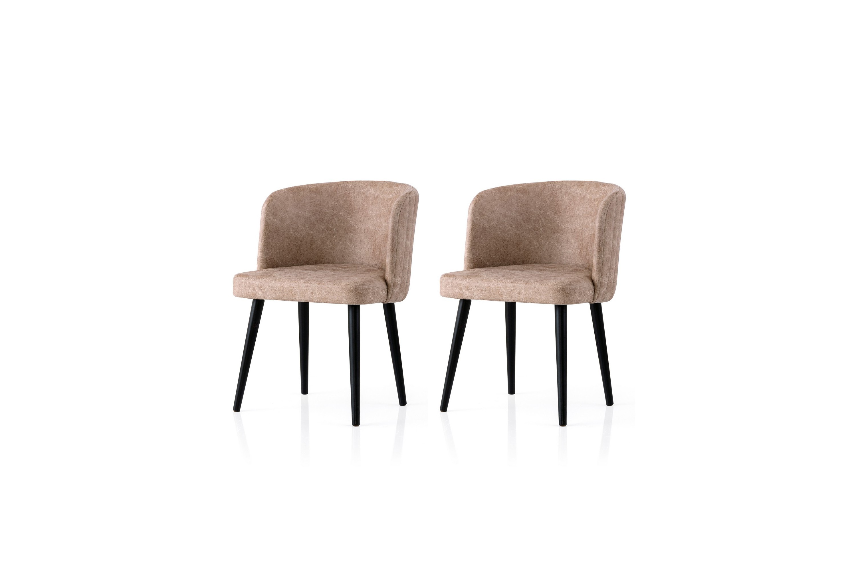 Matstol Errol Svart/Beige