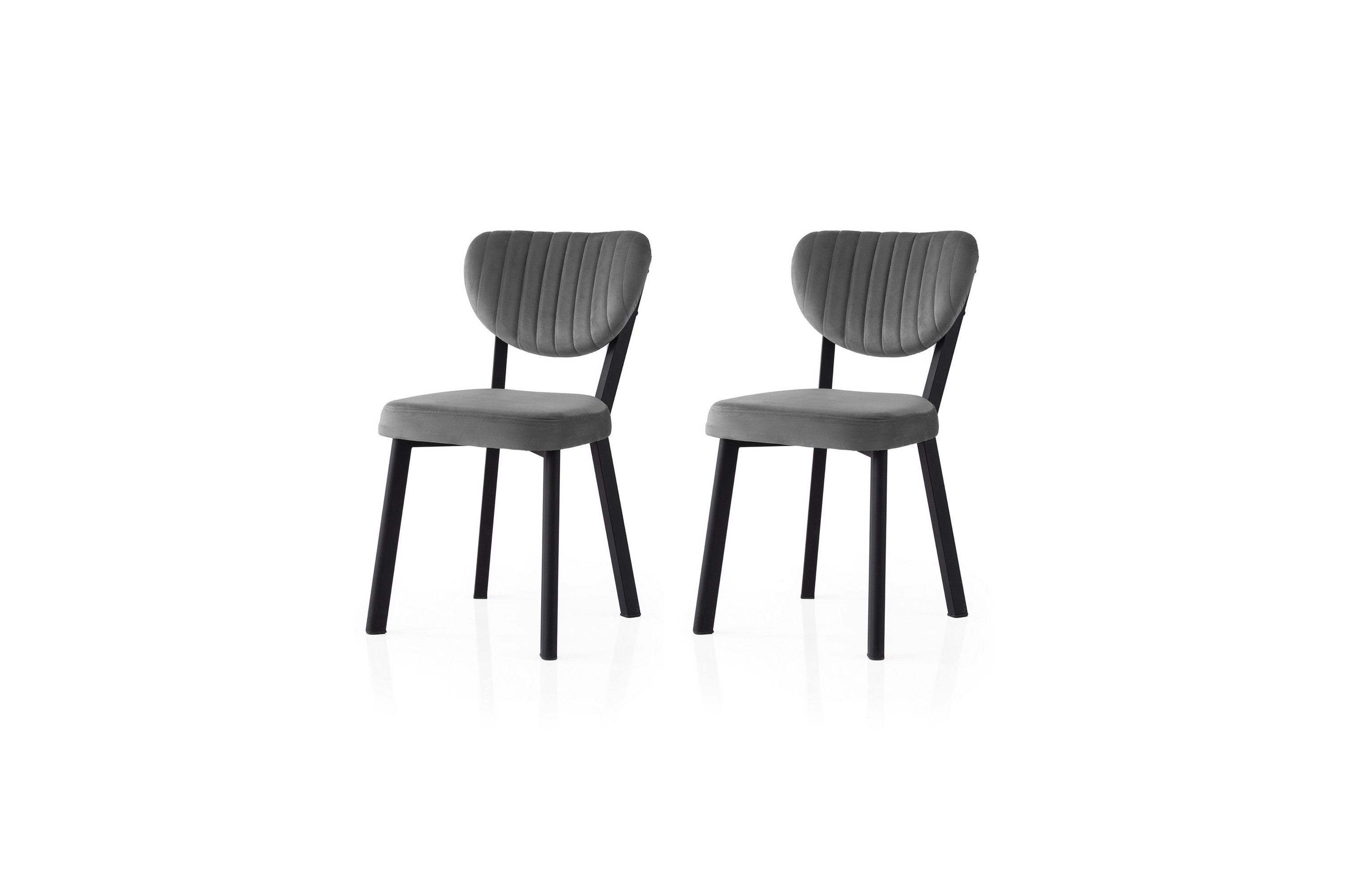 Matstol Ezzie Svart/Antracit