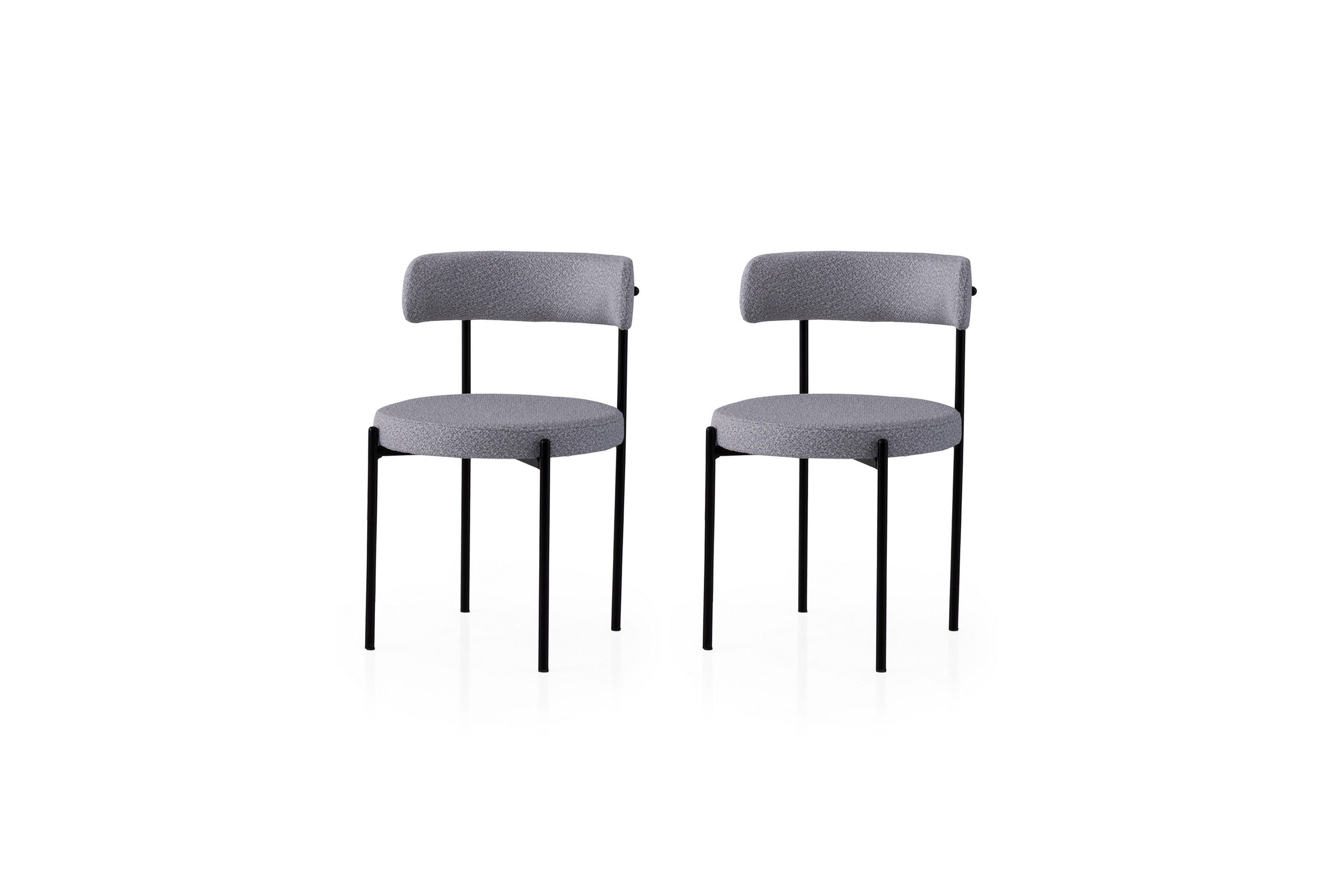 Matstol Faria Svart/Mörkgrå