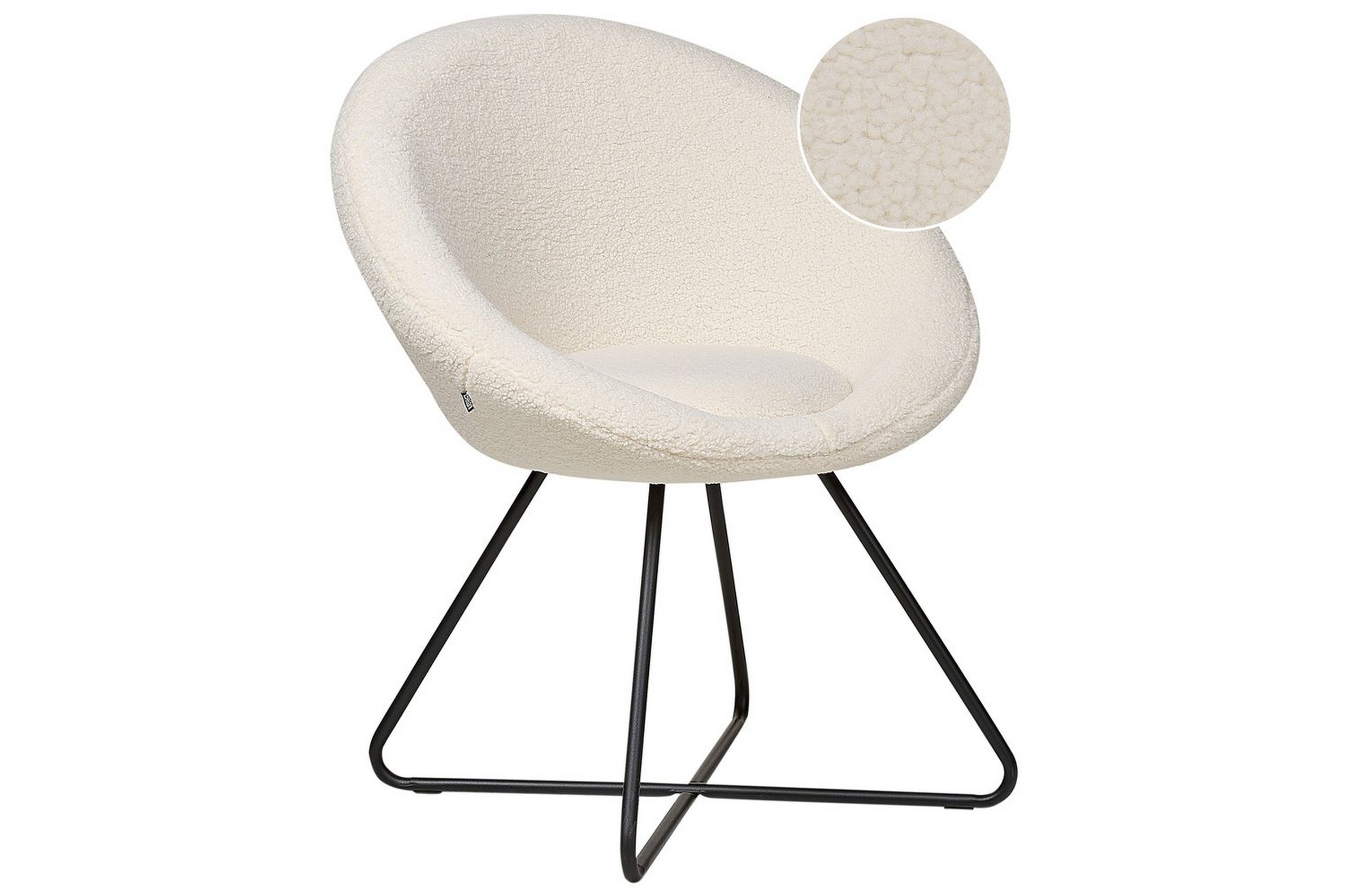 matstol floby ll - vit, svart