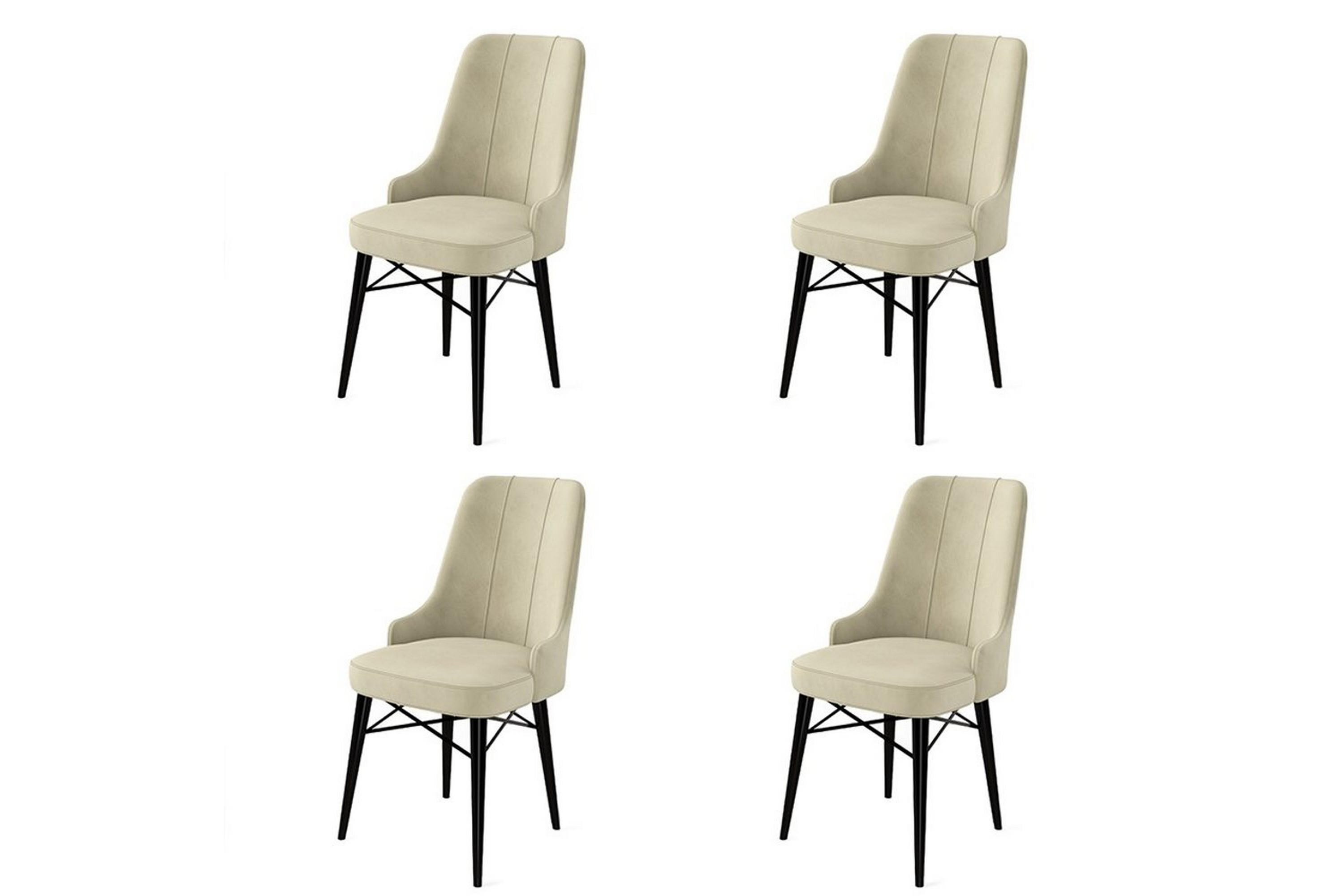 matstol jandela grädde / svart - grädde / svart