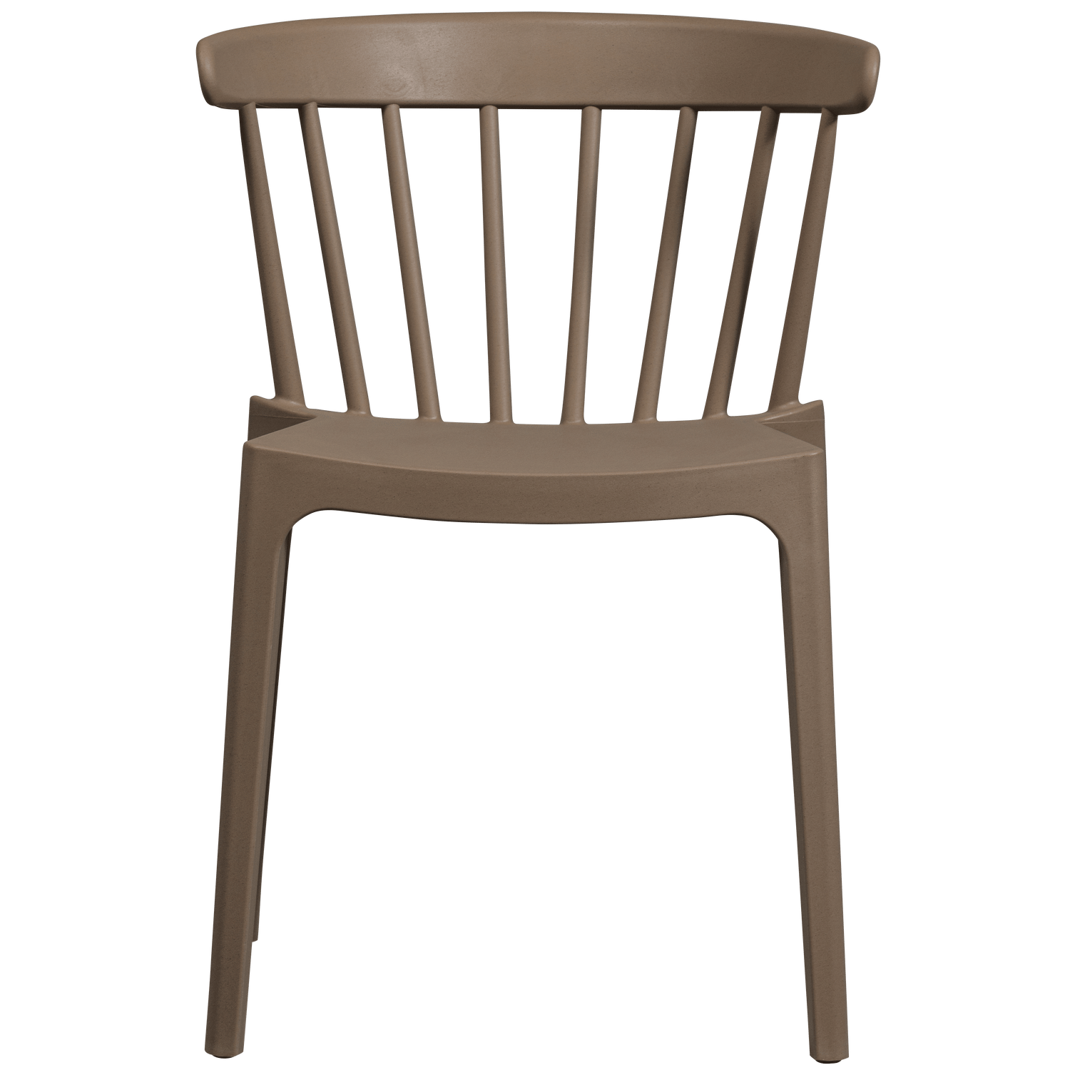 Matstol med ribbor Bliss Utomhus - Brun Melange