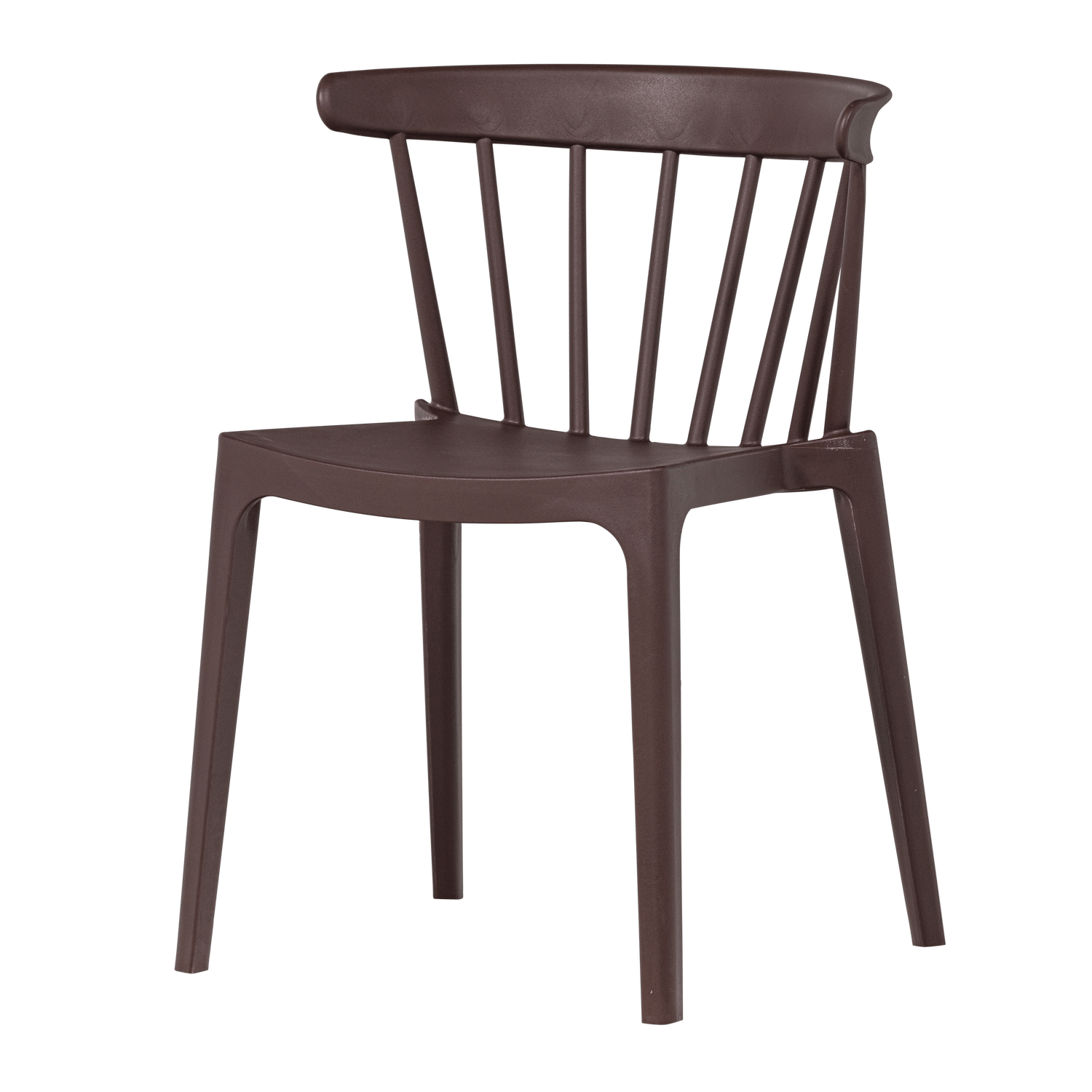 Matstol med ribbor Bliss Utomhus - Lila/Brun