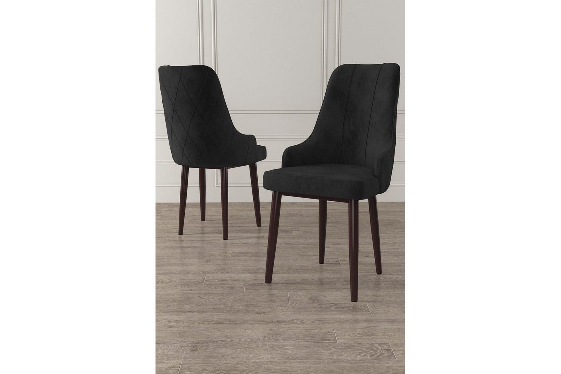 Matstol Mobarkar Svart / Brun - Svart / Brun