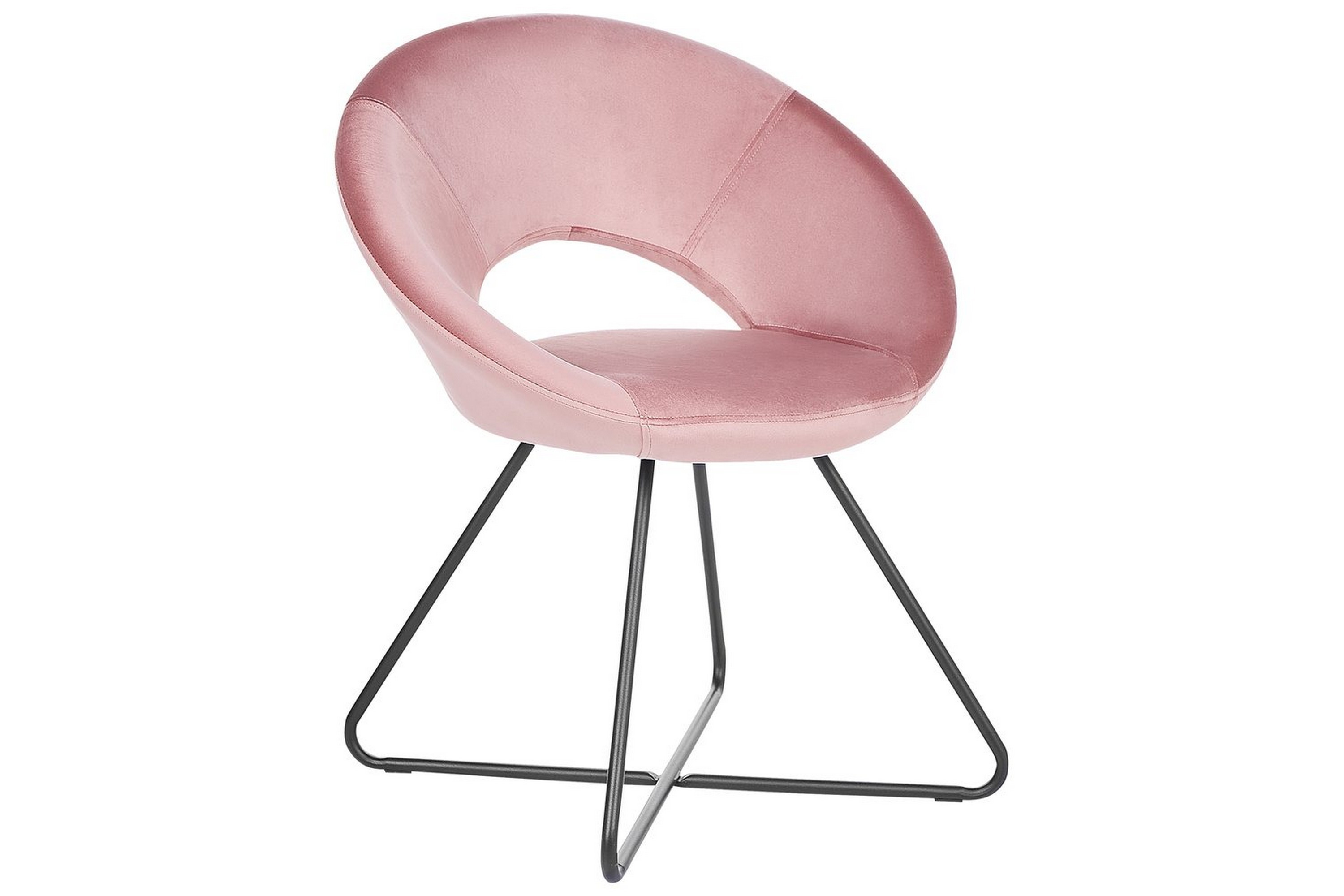 matstol rachel - rosa, svart