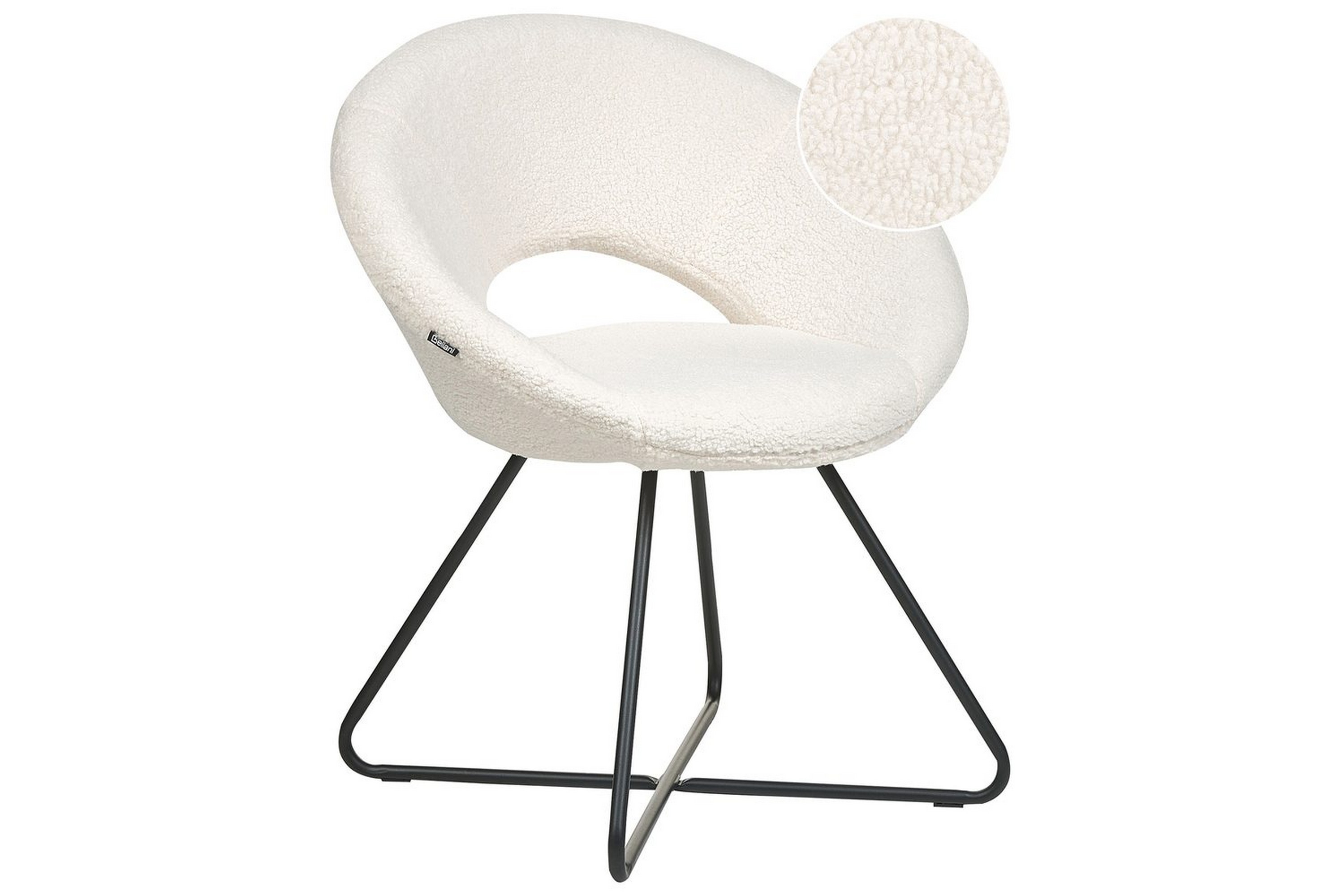 matstol rachel - vit, svart