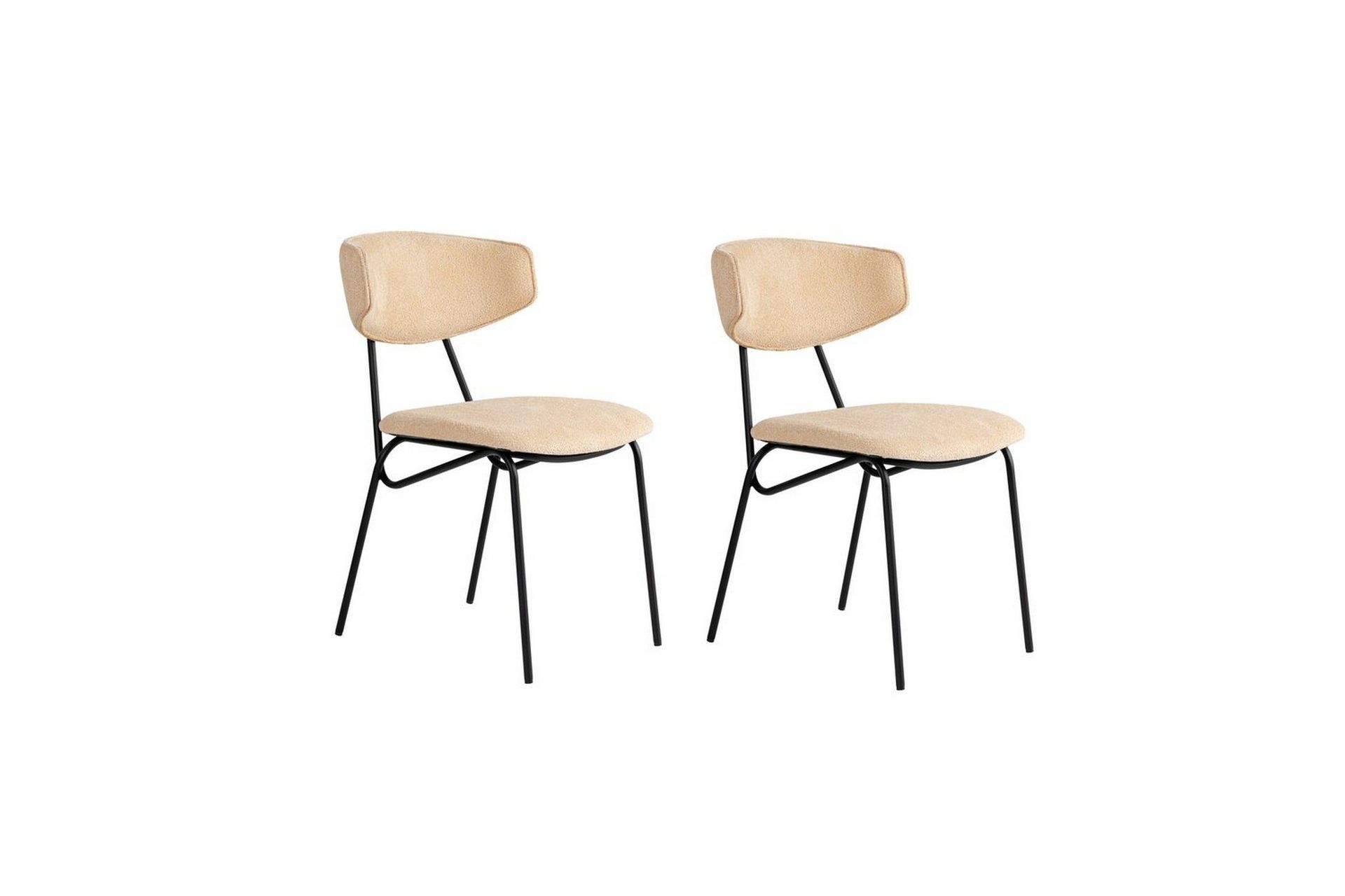 Matstol Sanroman Beige / Svart - Beige / Svart